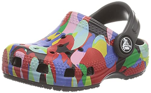 Crocs Unisex Kids Classic Graphic Clogs - Comfortable Lightweight Slip-On Shoes for Boys & Girls - Perfect for School, Play & Outdoor Activities