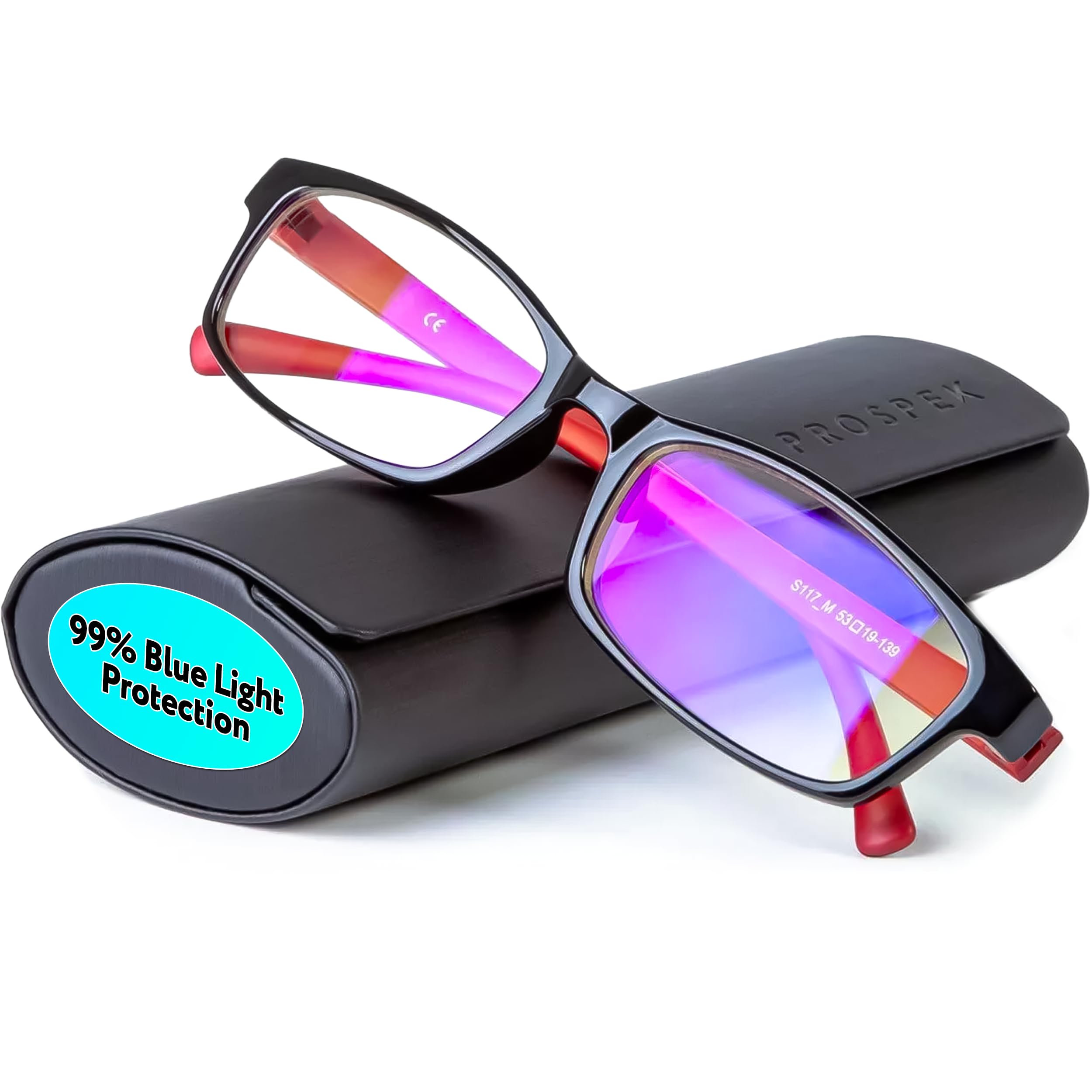 Blue Light Reading Glasses for Men & Women - 2.25 Strength with Anti-Eyestrain for Computer Use