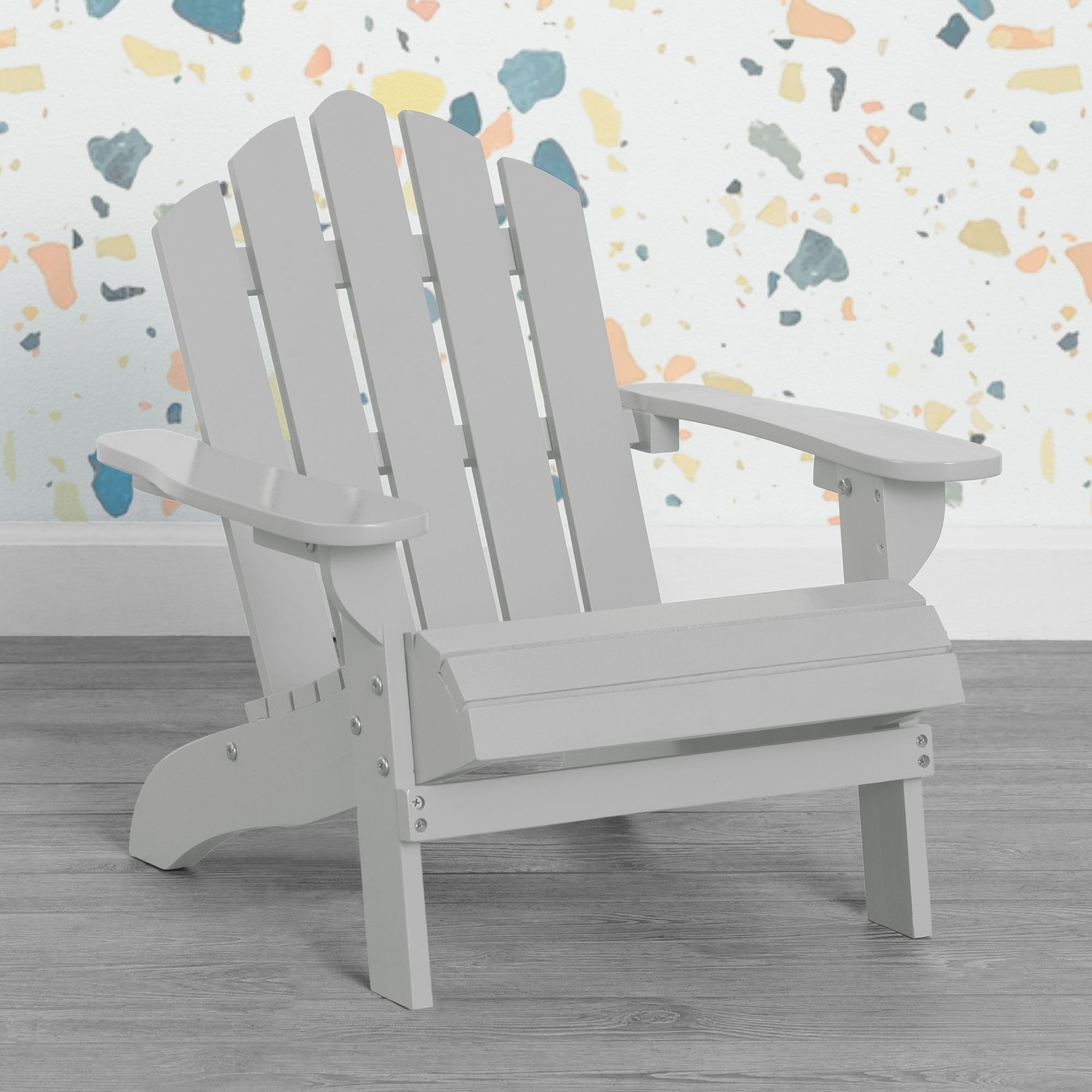 Kids Wooden Adirondack Chair - Sturdy Outdoor & Indoor Children's Furniture for Patio, Garden, Backyard, and Playroom - Perfect for Relaxing and Reading