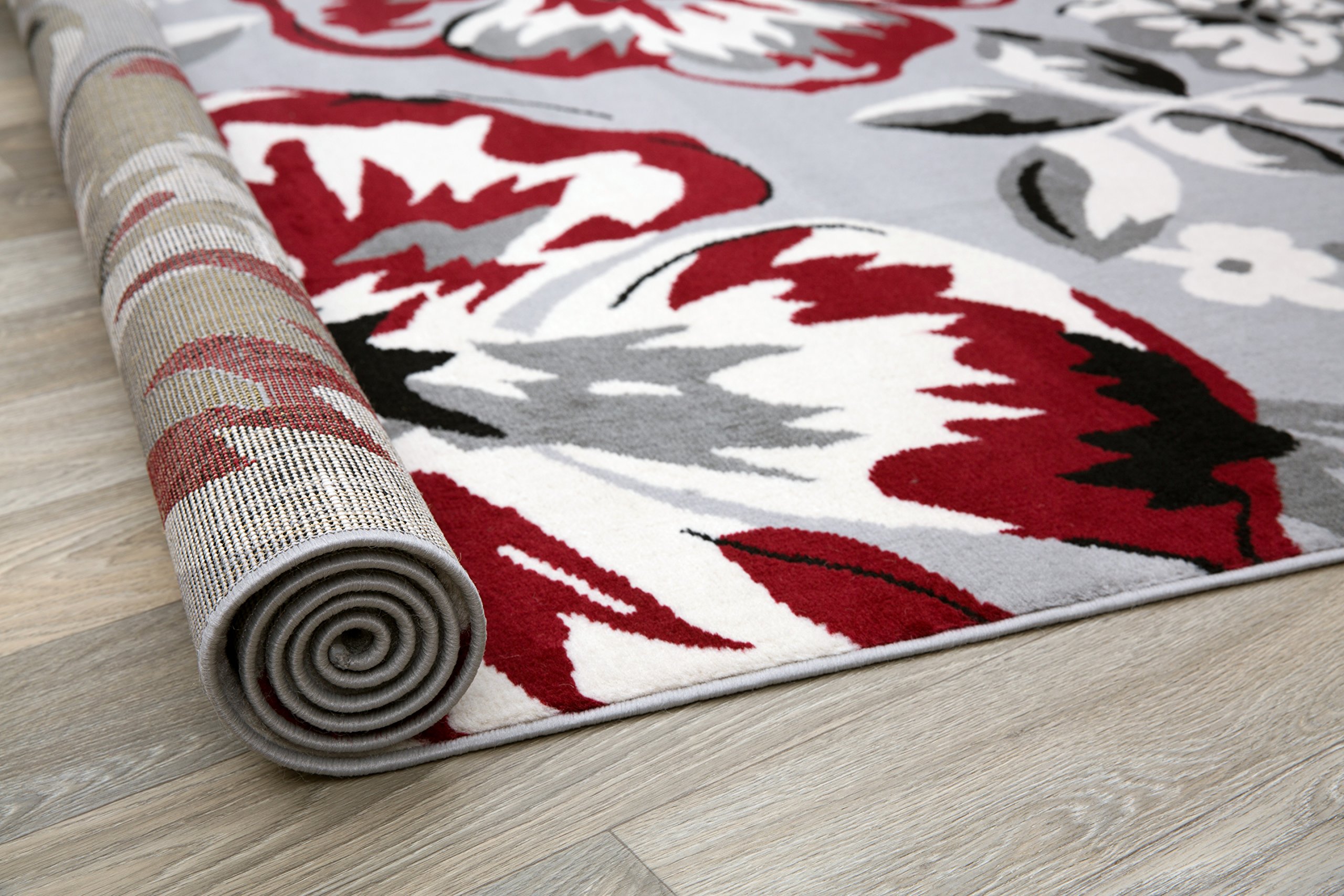 Modern Floral Area Rug 6'6