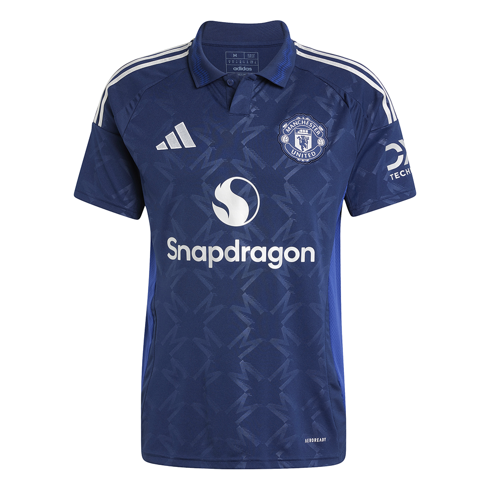 Adidas Manchester United 24/25 Away Short Sleeve Soccer Jersey - Authentic Football Shirt for Fans & Players - Perfect for Matchdays, Training & Casual Wear