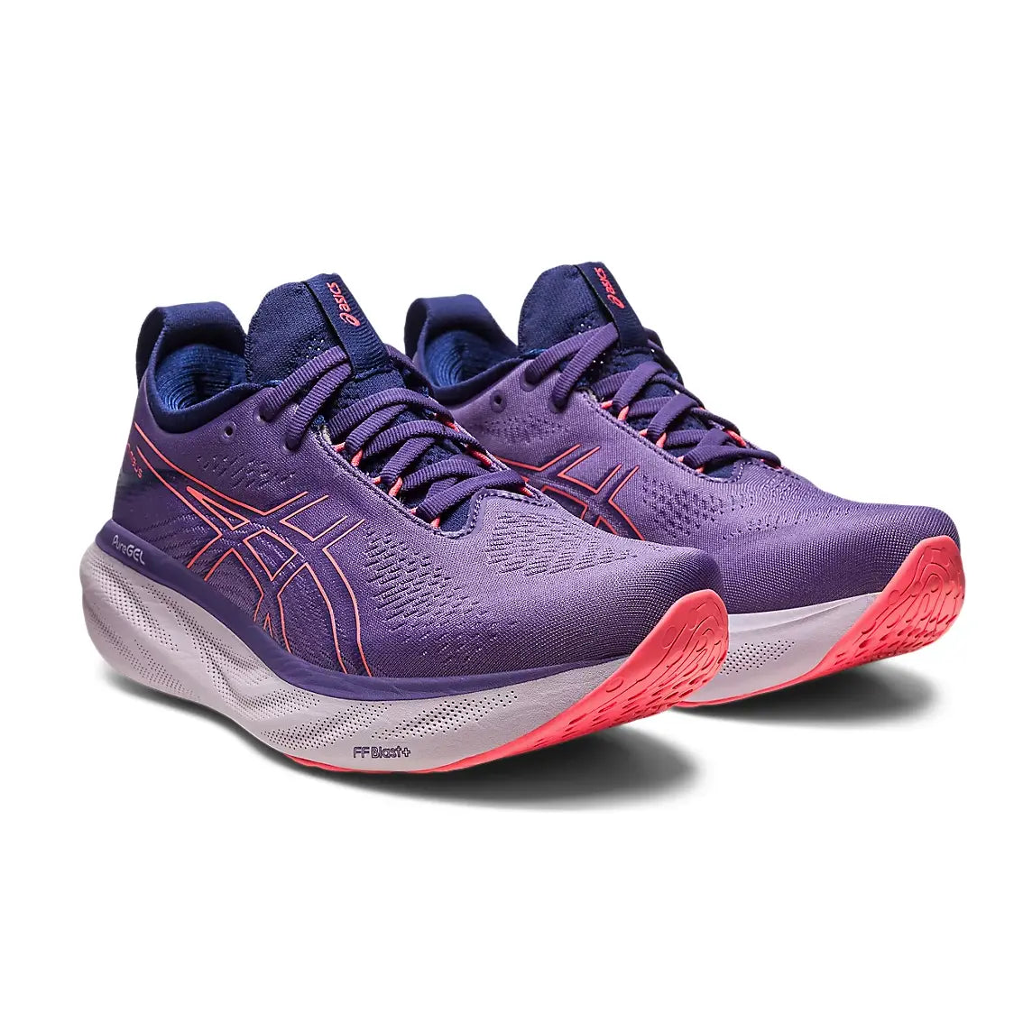 ASICS GEL-Nimbus 25 Women's Running Shoes - Dusty Purple/Papaya - Lightweight Cushioned Sneakers for Jogging, Gym Workouts & Daily Walking