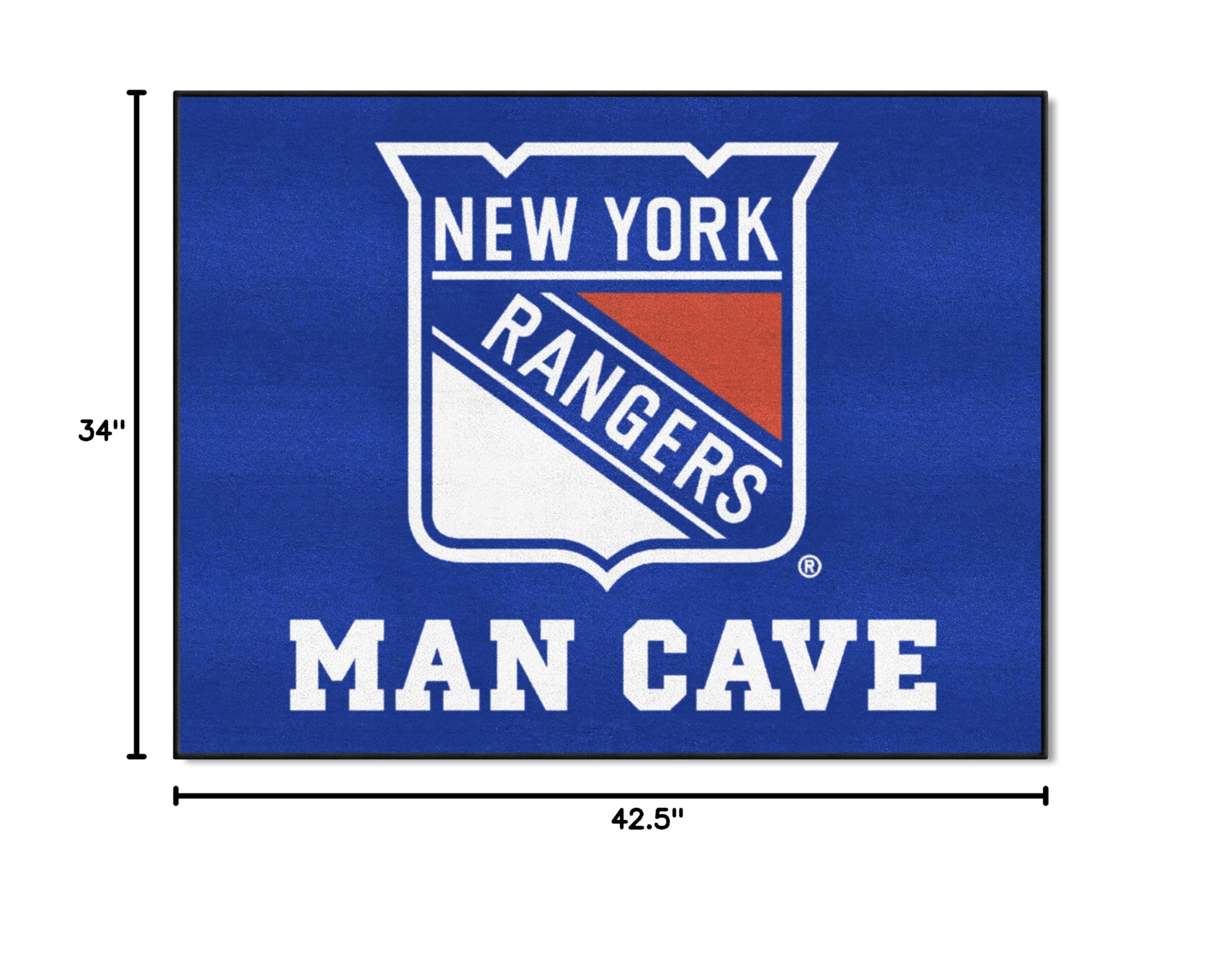 MLB Team Logo Floor Mat - Non-Slip Rubber Backing for Men & Women - Perfect for Home, Office, or Game Room Decor