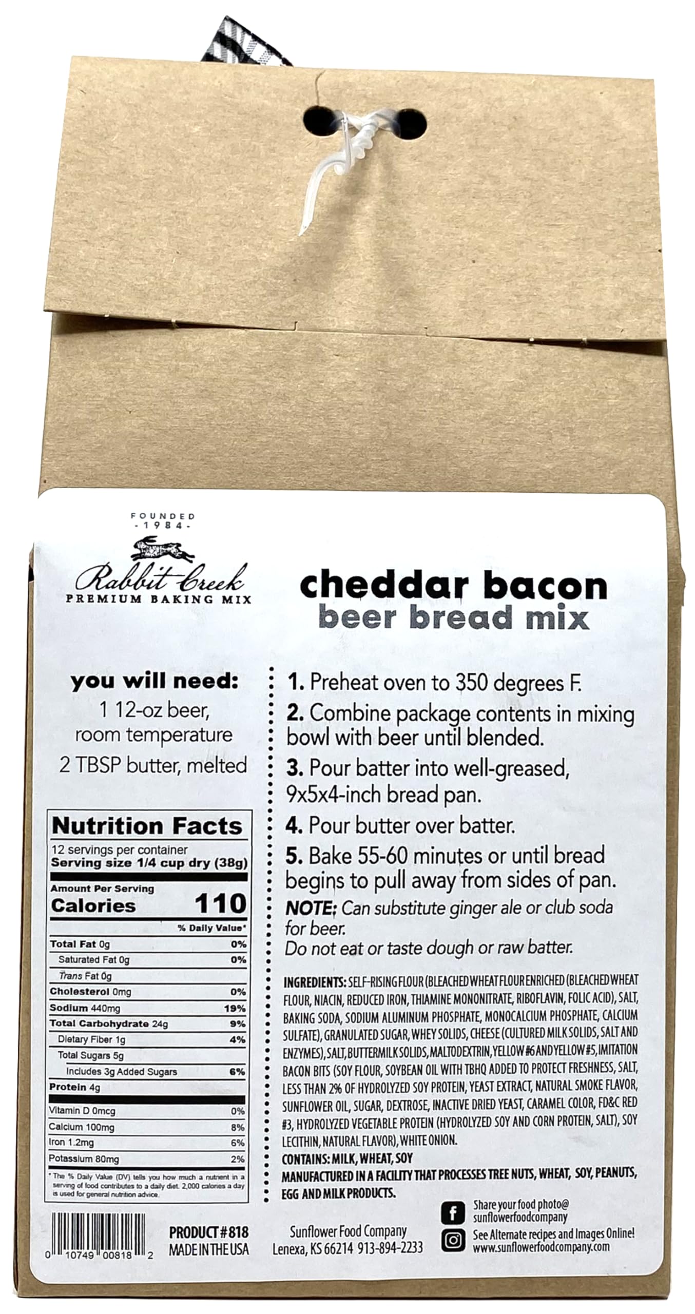 Rabbit Creek Beer Bread Mix Variety Pack of 3 - Cheesy Jalapeno, Cheddar Bacon & Garlic Flavors | Easy Homemade Bread Mix for Parties, Gifts & Family Baking | Perfect for Game Nights, Potlucks & Holiday Gatherings