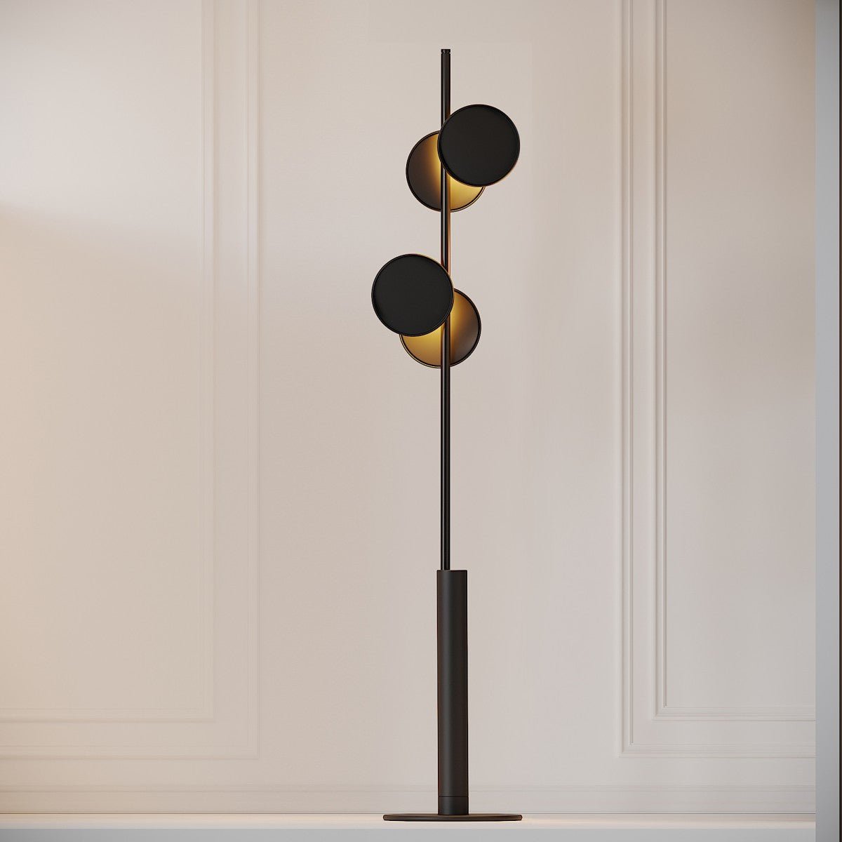 Axis Modular Floor Lamp - Adjustable Modern LED Standing Light for Living Room, Bedroom & Office - Dimmable Brightness & Flexible Design for Home Decor