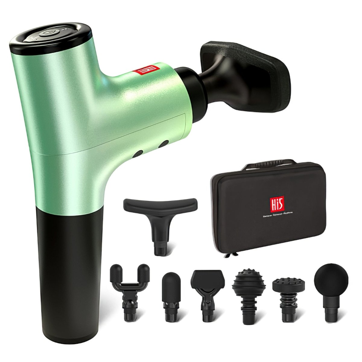 GreenLife Deep Tissue Massage Gun for Muscle Recovery - Portable Percussion Therapy Device for Athletes, Gym Workouts & Post-Exercise Pain Relief