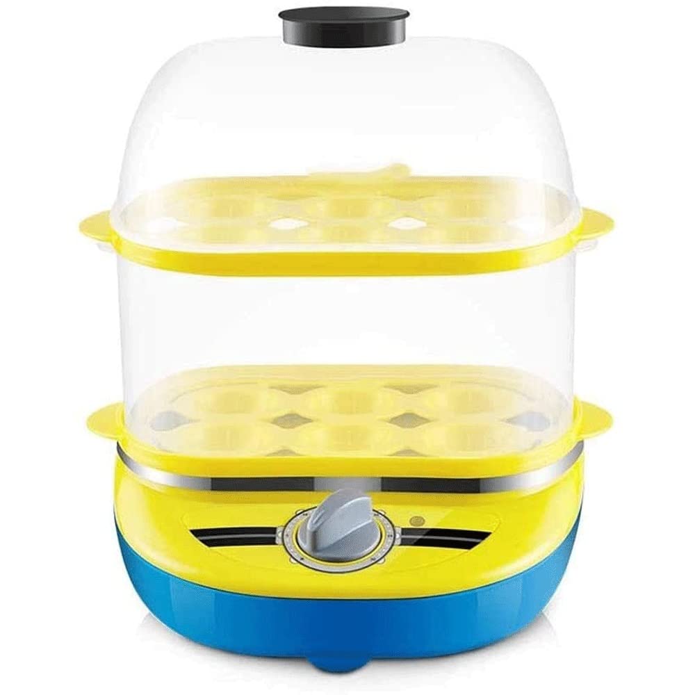 MZLXDEDIAN Deluxe Rapid Egg Cooker - 12 Capacity Electric Egg Steamer for Hard Boiled, Poached, Scrambled Eggs & Omelets | Multi-Functional Food Steamer for Vegetables, Seafood & Dumplings | Auto Shut Off | Perfect for Breakfast, Meal Prep & Healthy Cooking