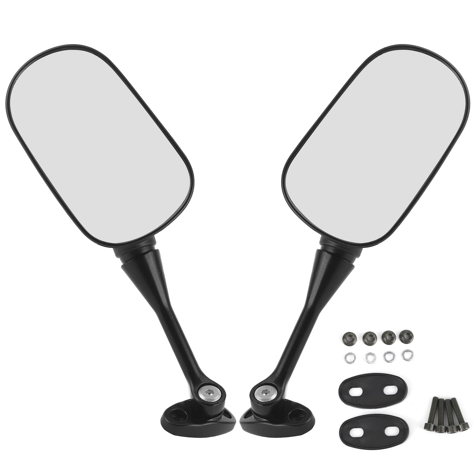 360° Rotatable Motorcycle Rearview Mirror - Wide View Side Mirror with Black Bolts for Honda CBR600RR/CBR1000RR | Enhanced Safety for Highway & City Riding