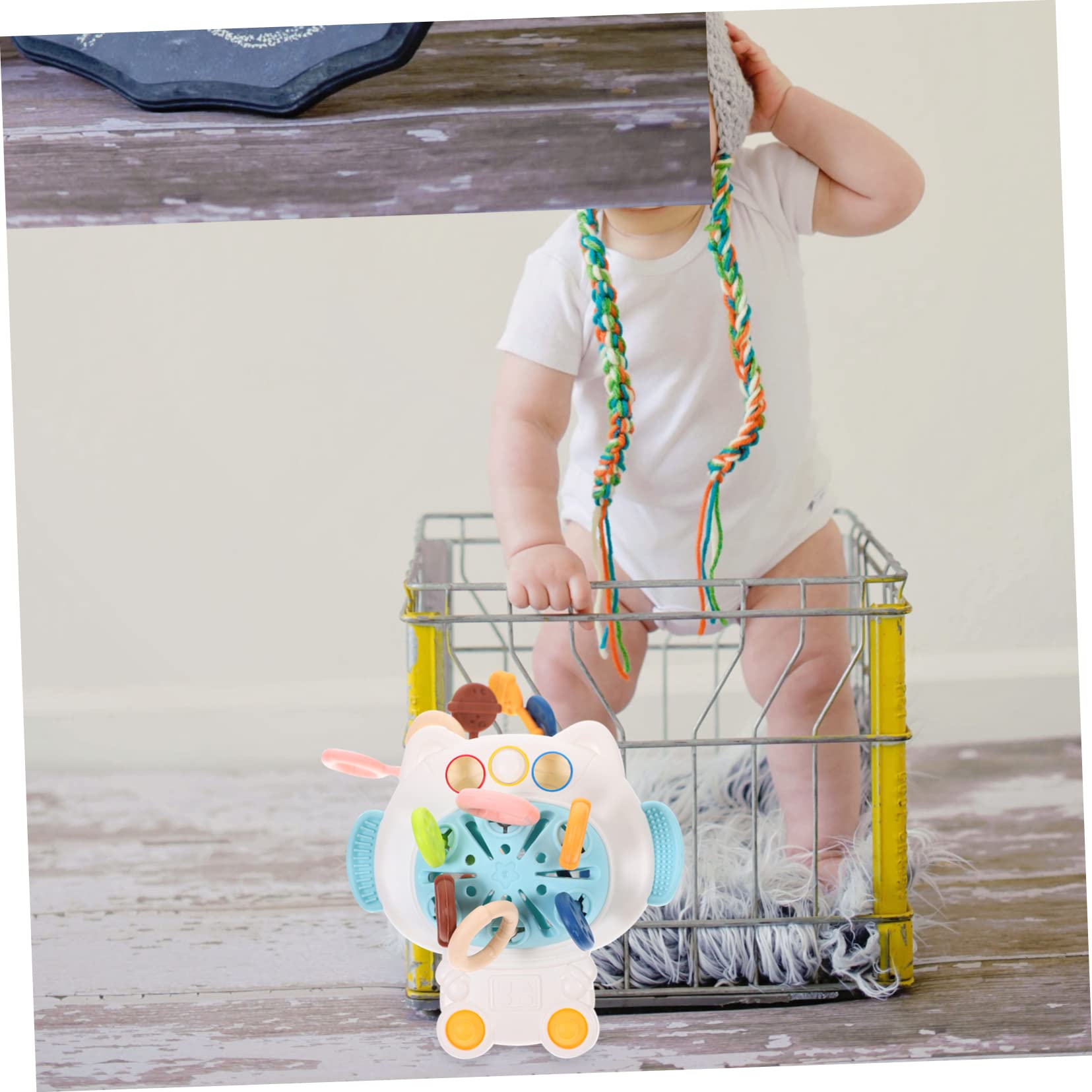 ORFOFE Sensory Bath Toys for Toddlers - Educational STEM Teething & Drawstring Toys for Kids - Safe Plastic Bath Time Fun for Sensory Play & Learning