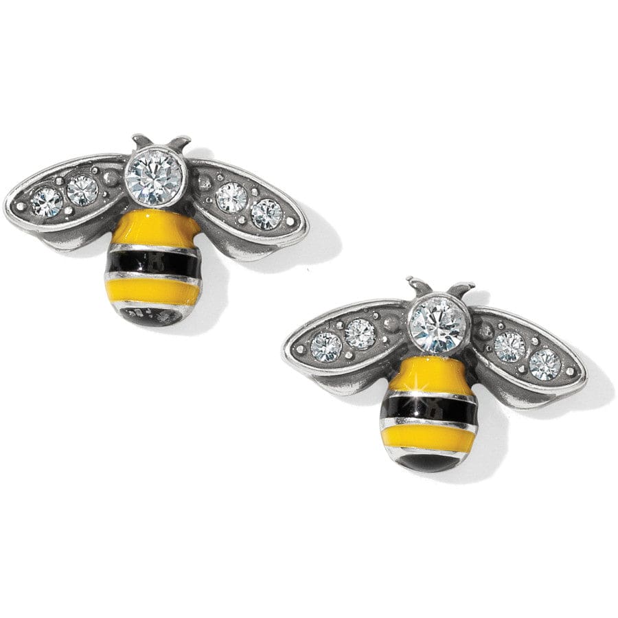Bee Happy Mini Post Earrings - Cute Gold Bee Stud Earrings for Women, Dainty Jewelry Gift for Her - Perfect for Everyday Wear, Parties & Special Occasions