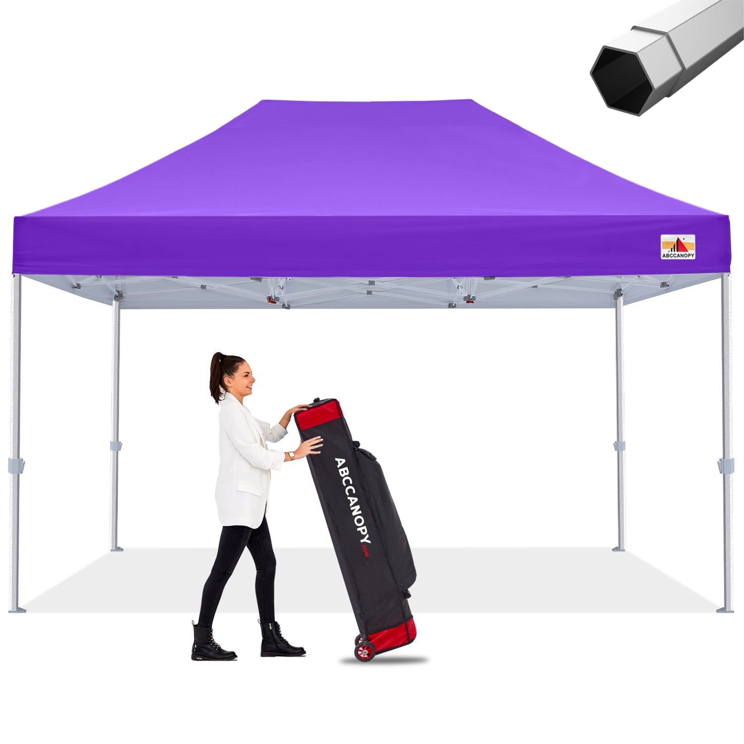 ABCCANOPY S2 Premium Heavy Duty 8x8/10x10/10x15/10x20 Pop Up Canopy Tent - Waterproof & UV Protection Instant Shelter for Outdoor Events, Parties, Camping, and Beach Use