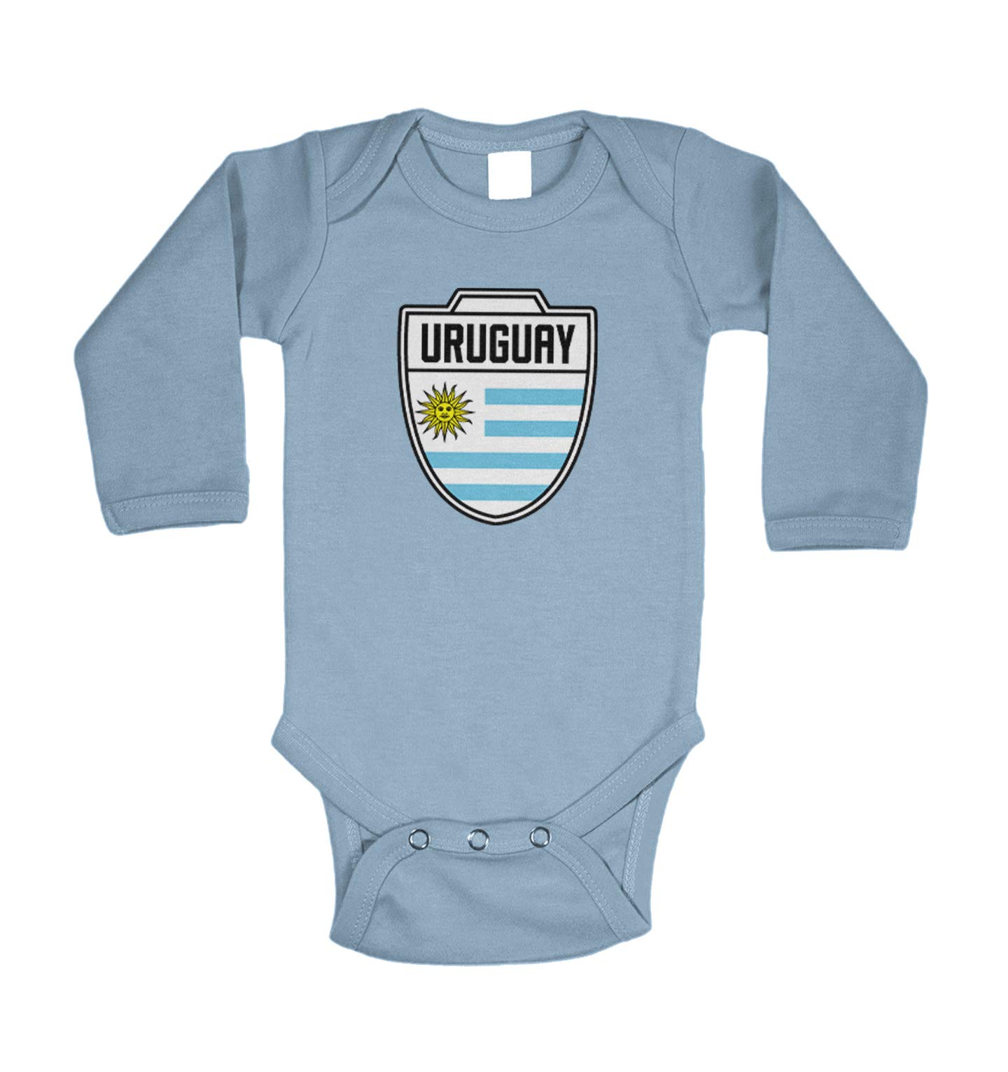 Haase Unlimited Uruguay National Soccer Team Baby Bodysuit - Soft Cotton Infant Onesie for Boys & Girls - Perfect for Match Day, Fan Events & Photo Shoots