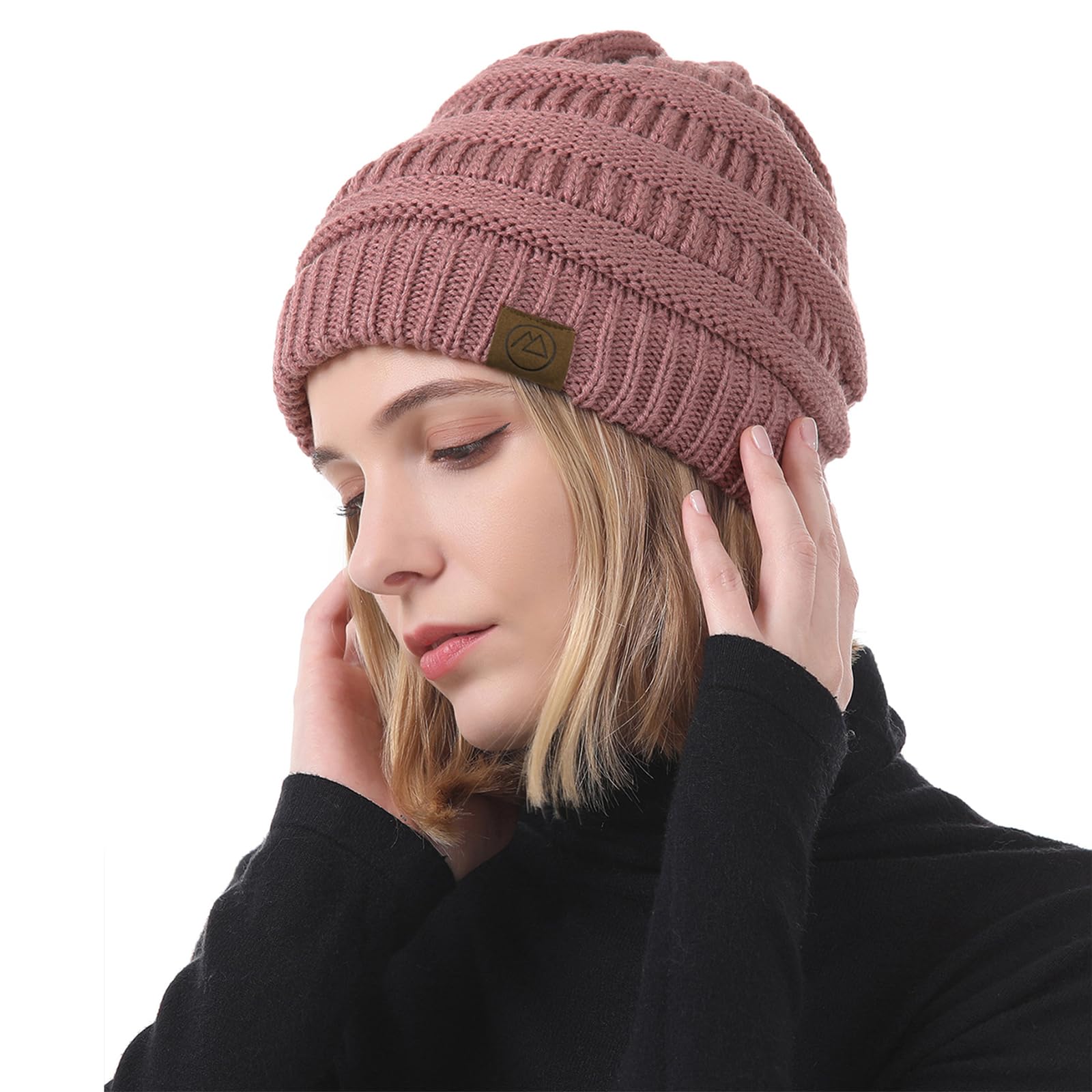 4 Pack Women's Winter Knit Beanie Hats - Chunky Slouchy Warm Caps for Cold Weather | American Fashion Trends | Perfect for Skiing, Snowboarding & Outdoor Activities