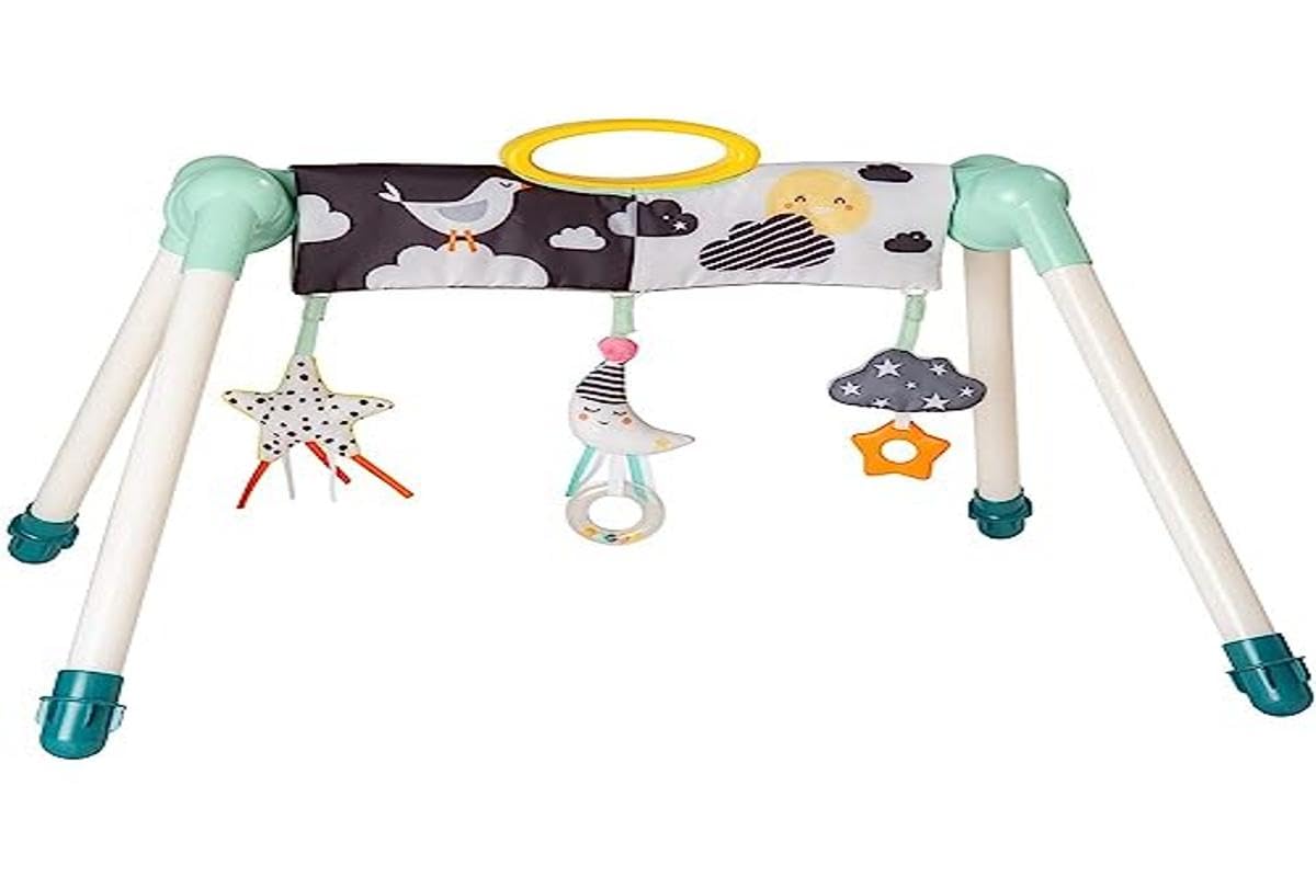 Taf Toys 12525 Mini Moon Activity Gym - Soft Baby Play Mat with Hanging Toys for Newborns & Infants | Interactive Developmental Play Space for Tummy Time & Sensory Stimulation