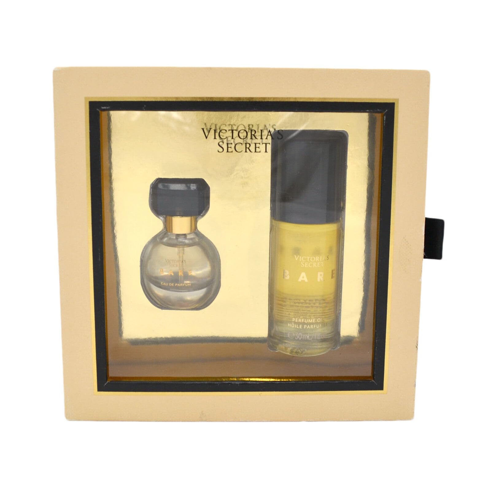 Victoria's Secret Bare Travel Size Eau De Parfum & Perfume Oil Gift Set for Women - Long Lasting Fragrance Combo for Vacation, Work & Date Night