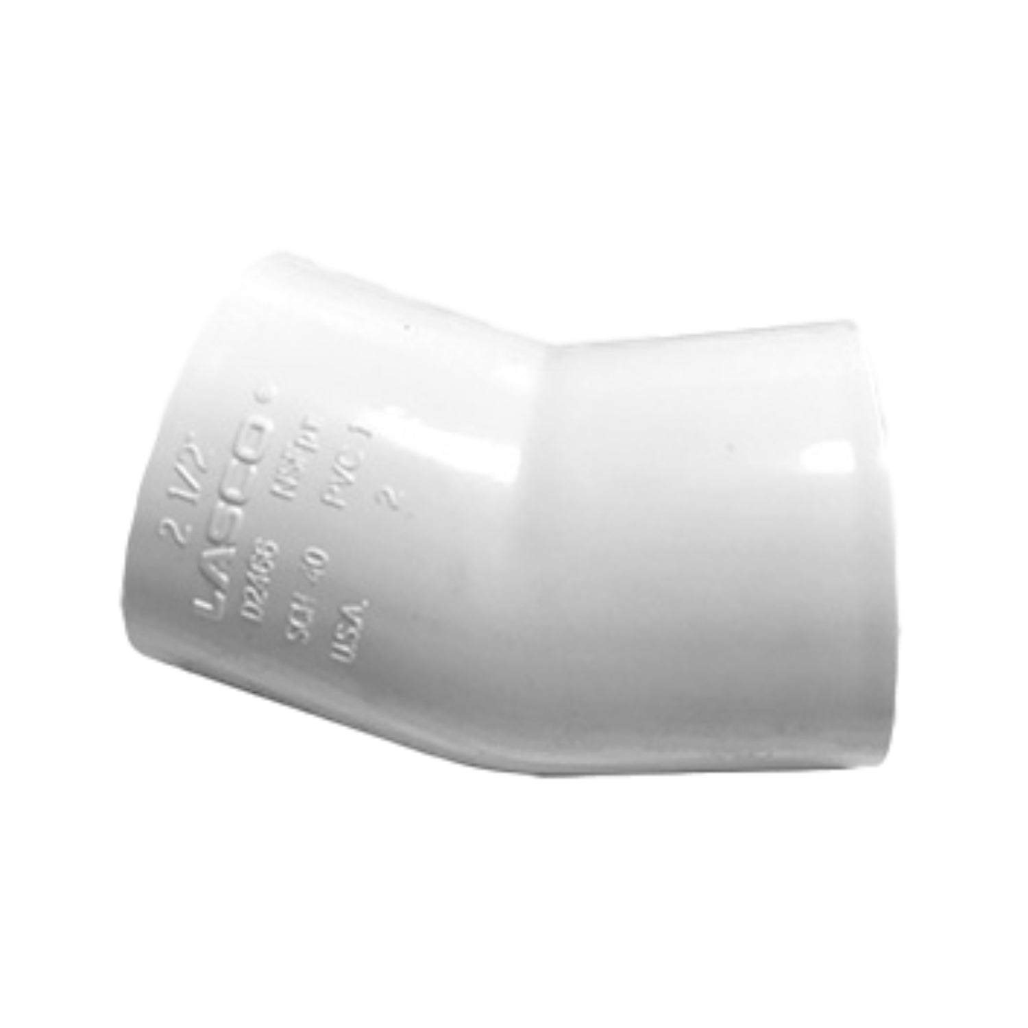 22.5 Degree Elbow 1 1/2 Inch PVC Pipe Fitting for Plumbing & Irrigation Systems - Perfect for Water Supply, Drainage & DIY Home Improvement Projects