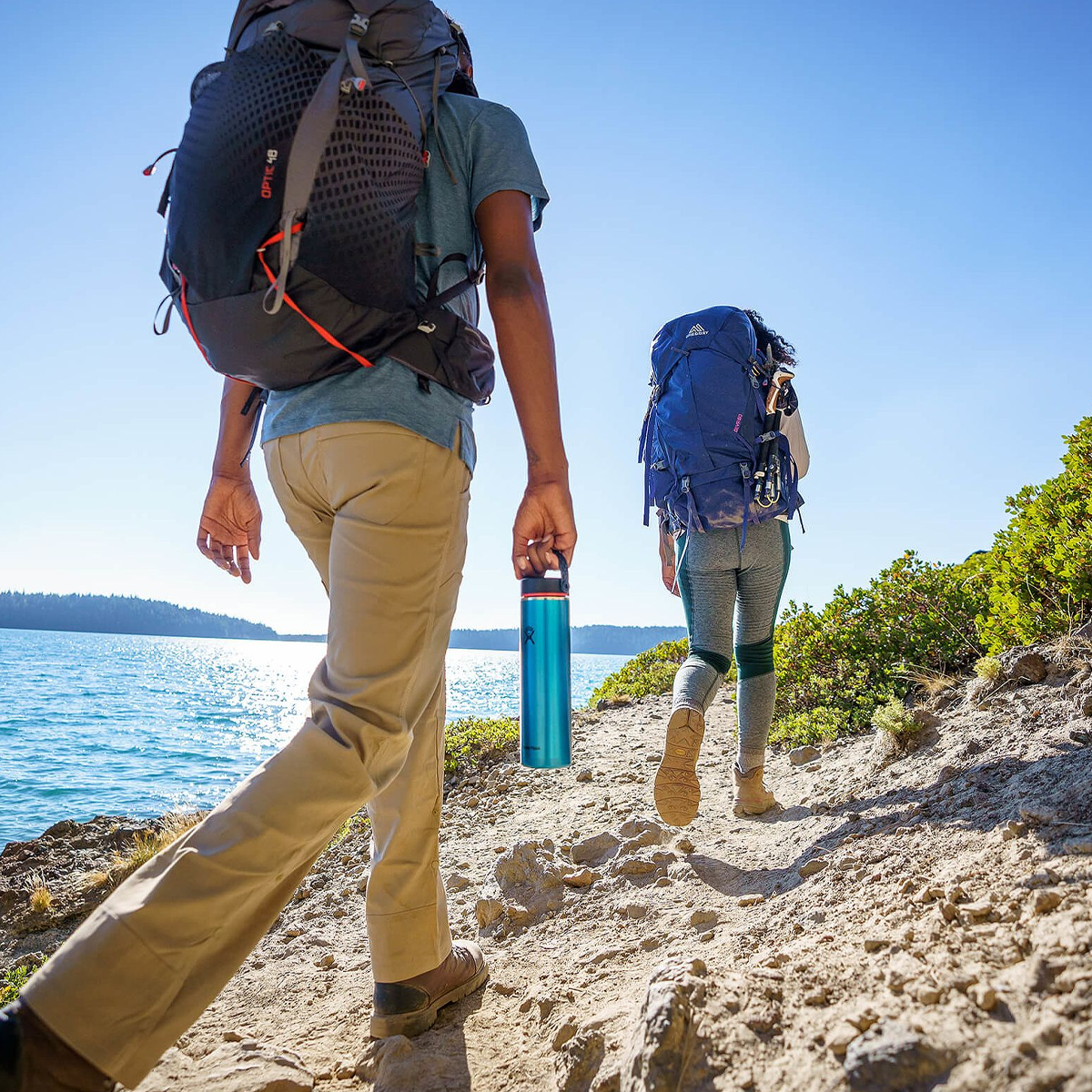 24 oz Lightweight Wide Mouth Water Bottle - Insulated Stainless Steel, Leakproof & BPA-Free - Perfect for Hiking, Camping & Outdoor Adventures