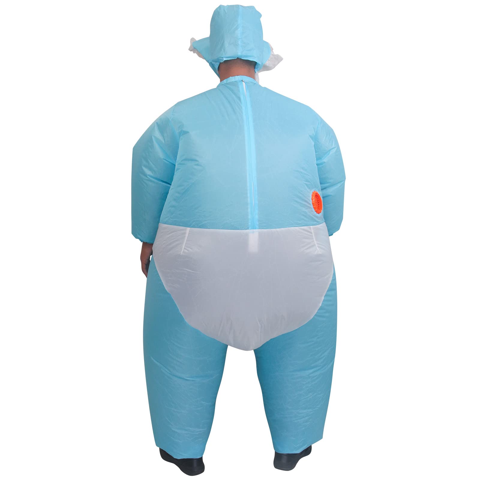 IRETG Inflatable Baby Costume for Adults - Funny Blow Up Halloween Costume, Baby Shower & Gender Reveal Party Outfit - Perfect for Cosplay, Themed Parties & Prank Gifts