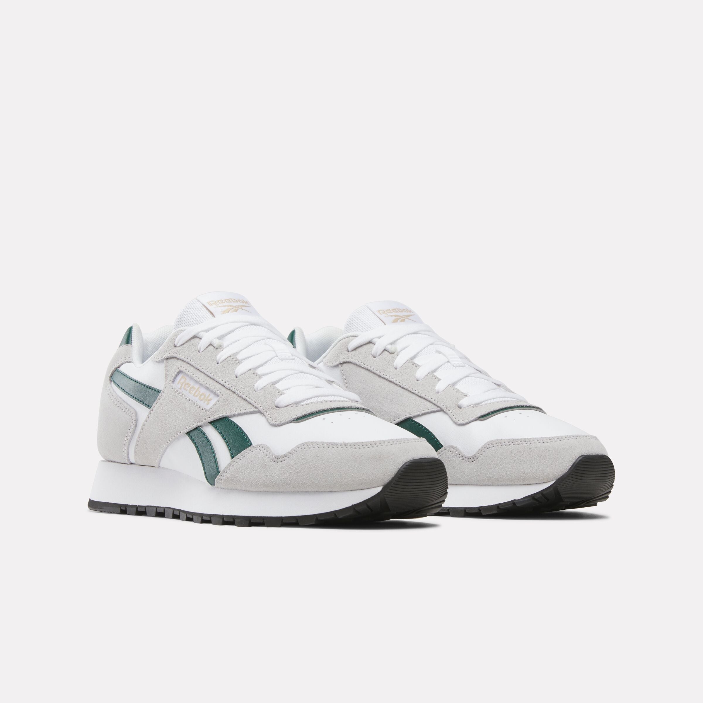 Reebok Glide Running Shoes for Men - White, Collegiate Green & Grey - Lightweight Cushioned Sneakers for Jogging, Gym & Casual Wear