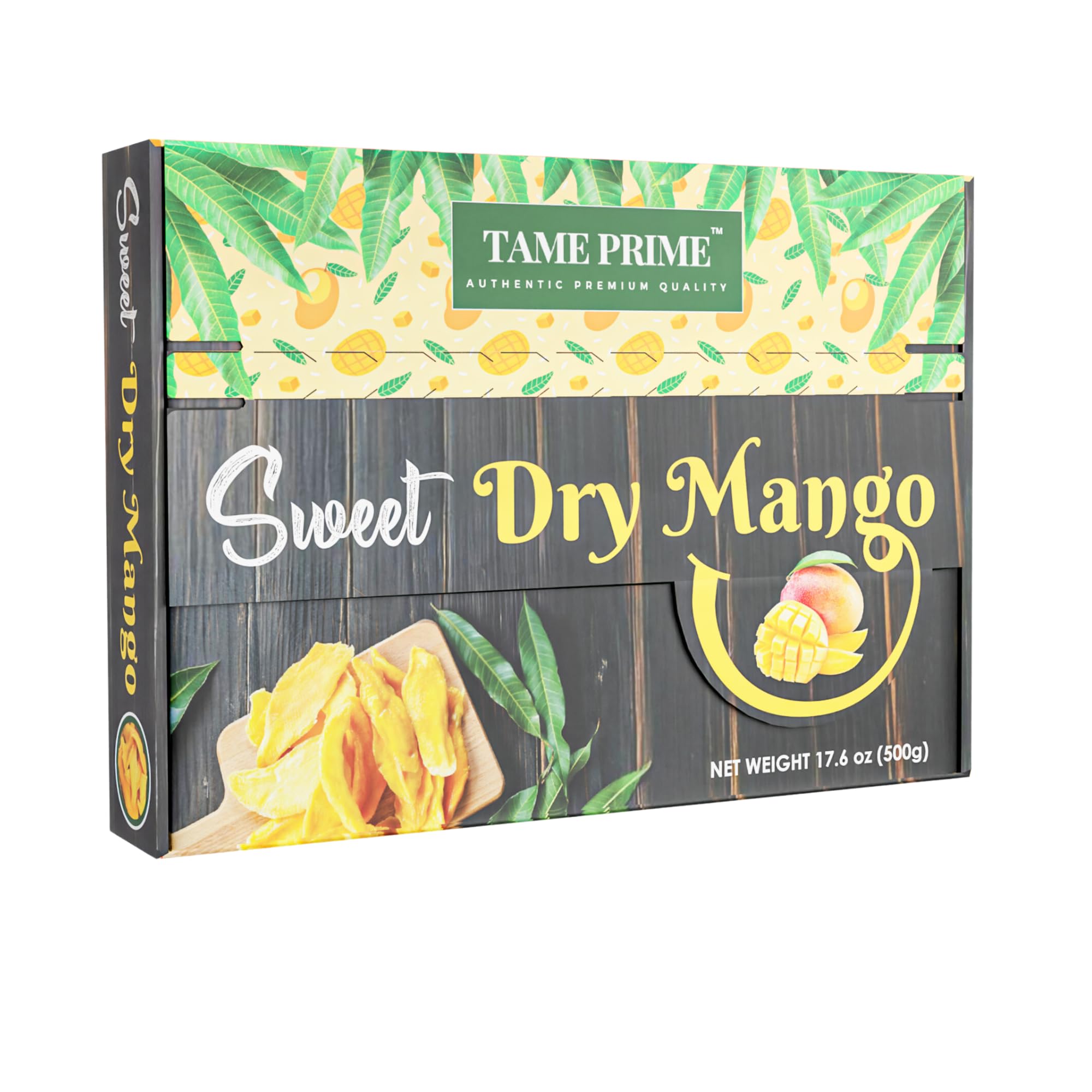 Premium Tame Prime Sweet Dry Mango Slices - 17.6 oz | Gluten Free, All Natural Dried Mango Snacks | Perfect for Healthy Snacking, Lunch Boxes & On-the-Go Energy