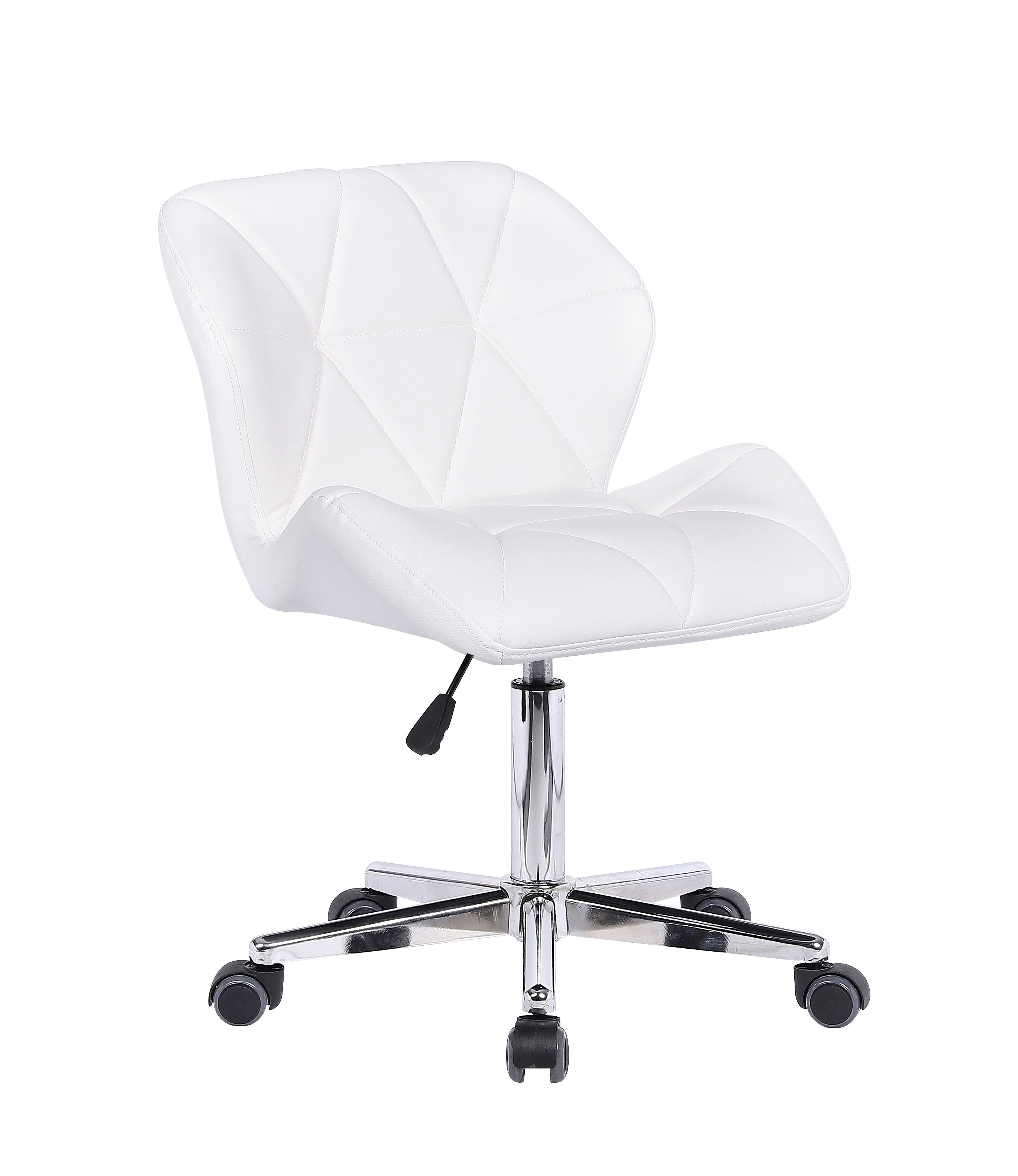 714W Ergonomic Office Chair - Adjustable Height, Swivel & Rolling Computer Desk Chair for Home & Office - White (Perfect for Workstations, Gaming & Study)