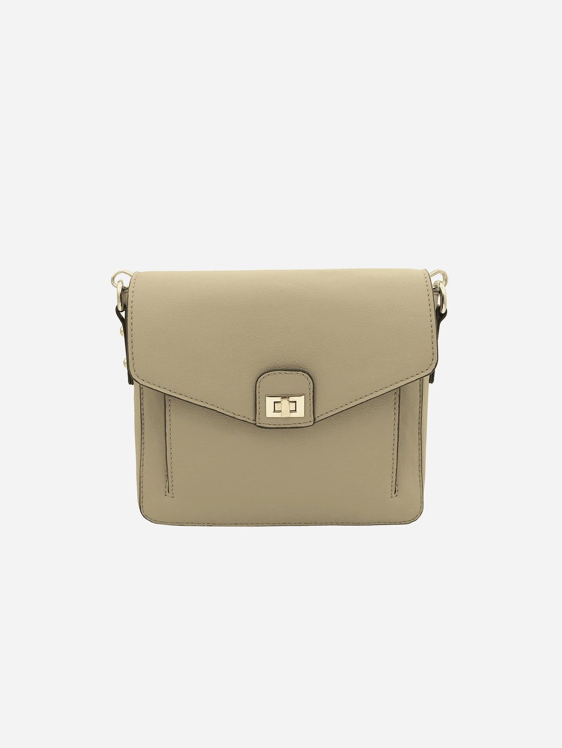 Faustine Desserto® Vegan Cactus Leather Crossbody Bag for Women | Eco-Friendly Beige Handbag | Perfect for Work, Travel & Everyday Use