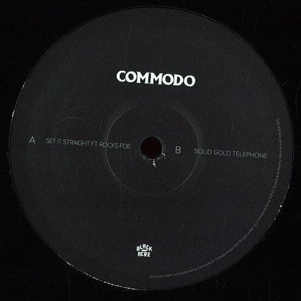 Commodo – Set It Straight Black Acre – ACRE060 | Electronic Music Vinyl Record for DJs & Collectors | Perfect for Clubs, Home Listening & Music Production