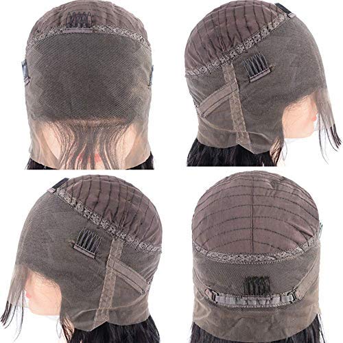 QUINLUX HD Transparent 360 Lace Front Wig - Pre Plucked #1B/#30 Ombre Black to Brown Highlights - Silky Straight 150% Density Remy Human Hair - Bleached Knots & Baby Hair - 20 Inch Lace Wig for Women | Perfect for Daily Wear, Parties & Special Occasions