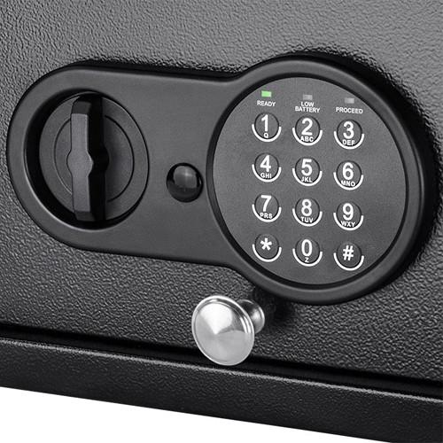 Barska AX12622 Digital Keypad Security Safe with Top Opening - Secure Cash, Jewelry & Documents for Home, Office, or Hotel Use