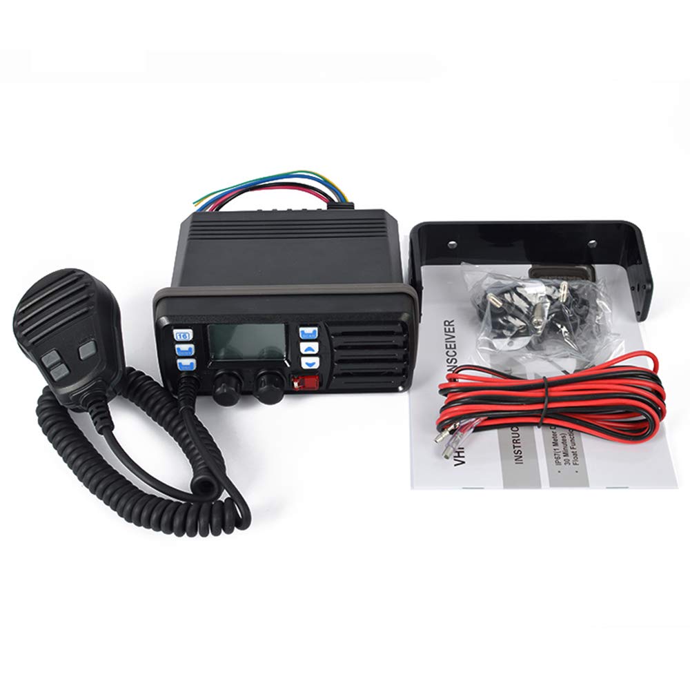 HYS TC-507 25W VHF Marine Radio - Fixed Mount Marine Transceiver with Optional Remote | Compact & Reliable Ocean Communication Device for Boating, Fishing & Emergency Scenarios