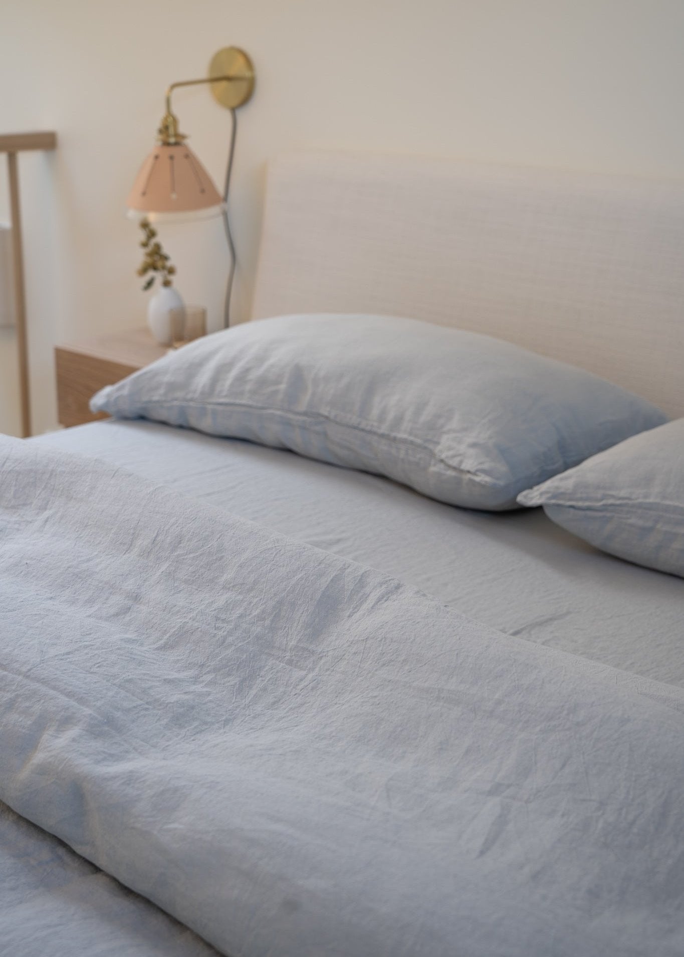 Premium 100% Linen Fitted Sheet - Queen Size, Natural Breathable & Wrinkle-Resistant Bed Sheet Set - Perfect for Hot Sleepers, Allergy Sufferers & Eco-Friendly Homes