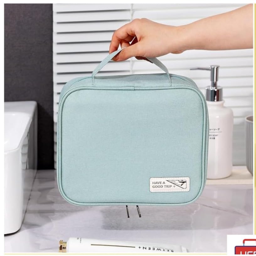 HOMENITY® Adjustable Compartment Makeup Organizer & Travel Toiletry Bag - Perfect for Cosmetic Storage, Vanity Organization & On-the-Go Essentials | Great for Home, Travel, Gym & Daily Use