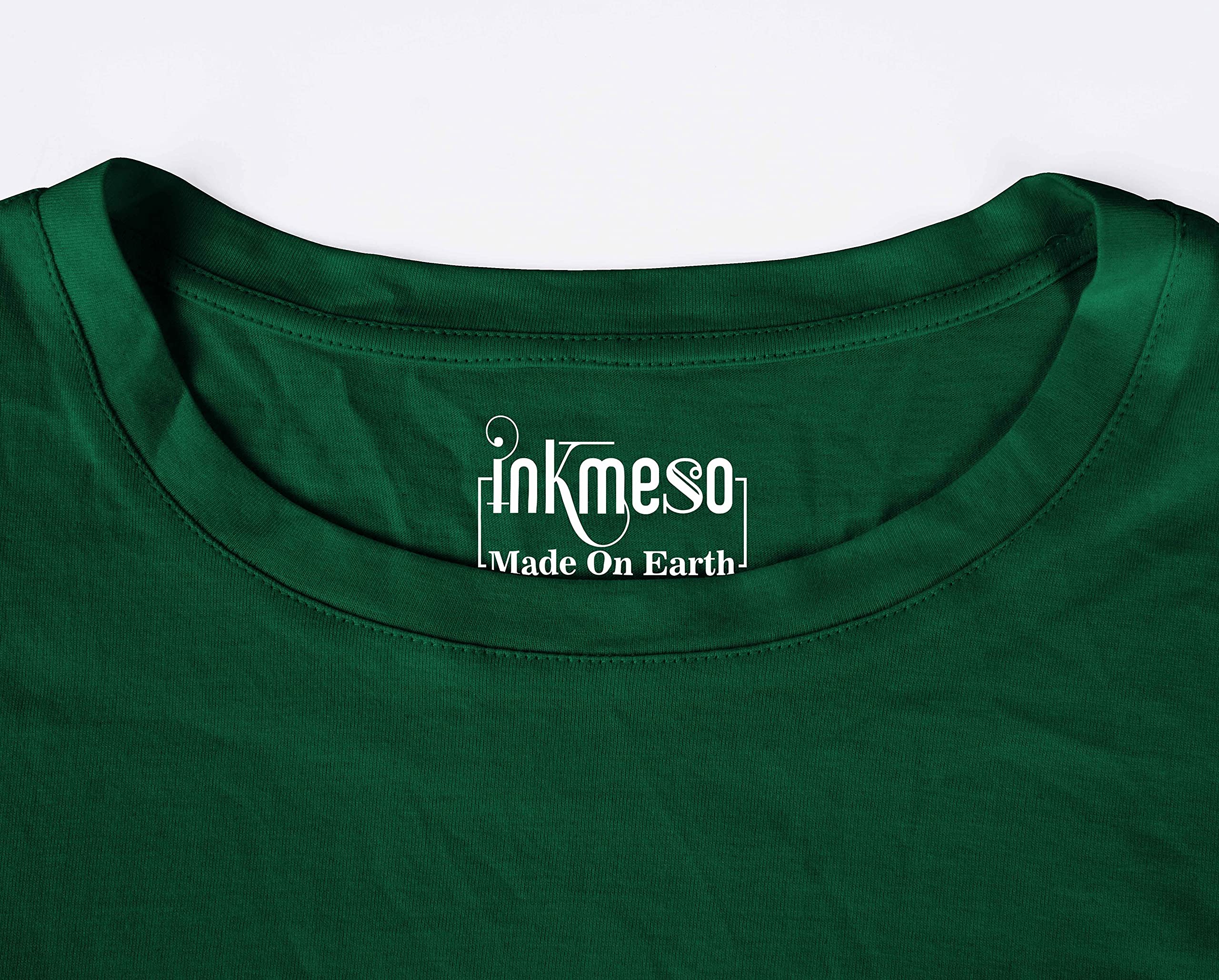 Inkmeso Men's Long Sleeve Cotton T-Shirt - Soft Breathable Casual Basic Tee for Everyday Wear, Work & Outdoor Activities