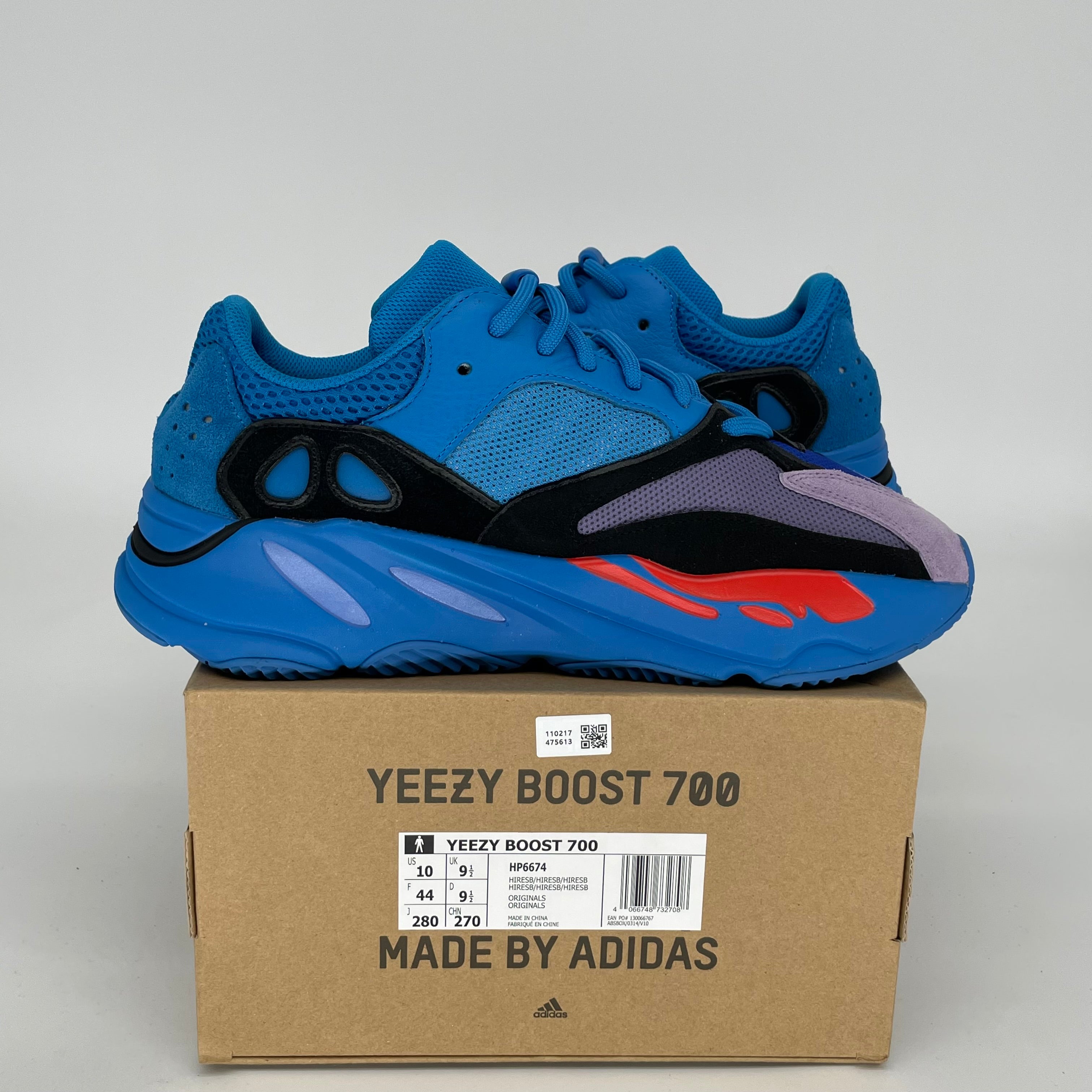 Adidas Yeezy 700 Hi-Res Blue Men's Sneakers - Size 10 (HP6674) | Boost Cushioning for Comfort | Perfect for Running, Gym & Casual Wear