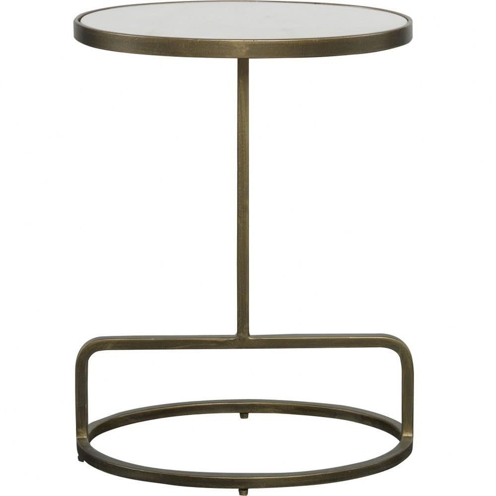 Jessenia 23 Inch Round Accent Table - Modern Side Table for Living Room, Bedroom, Office - Perfect for Coffee, Books, Lamps & Home Decor