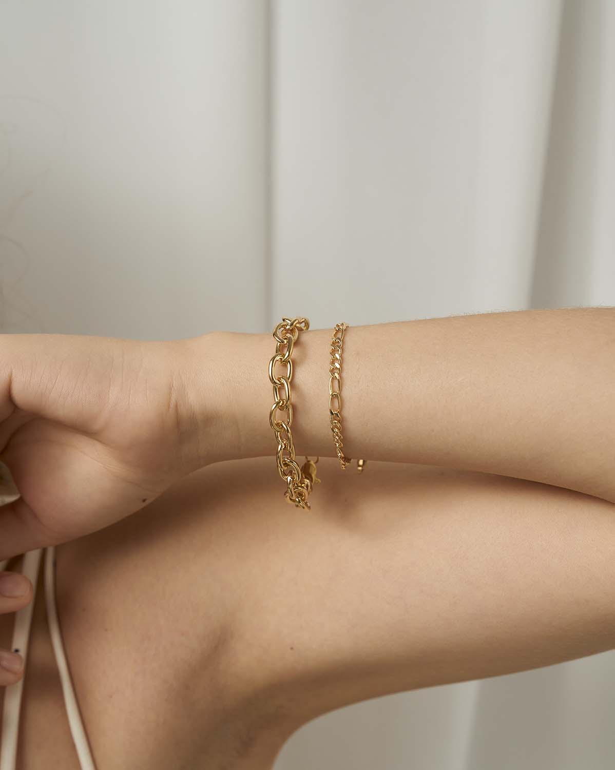 Verona Bracelet for Women - Elegant Gold & Silver Beaded Chain Bracelet | Perfect for Casual Wear, Office & Special Occasions