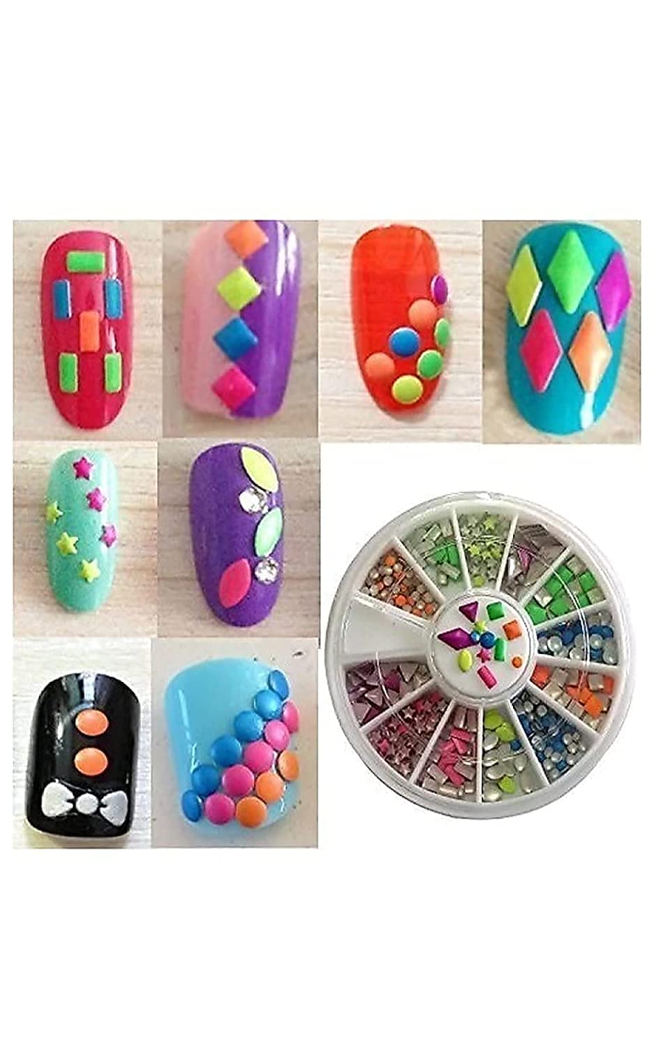 Karic Cute Nail Art Kit for Girls - Best Kids Gift Set with 24 Multicolor Nail Polish & Accessories (Pack of 2) - Perfect for Birthday Parties, DIY Home Spa & Creative Playtime