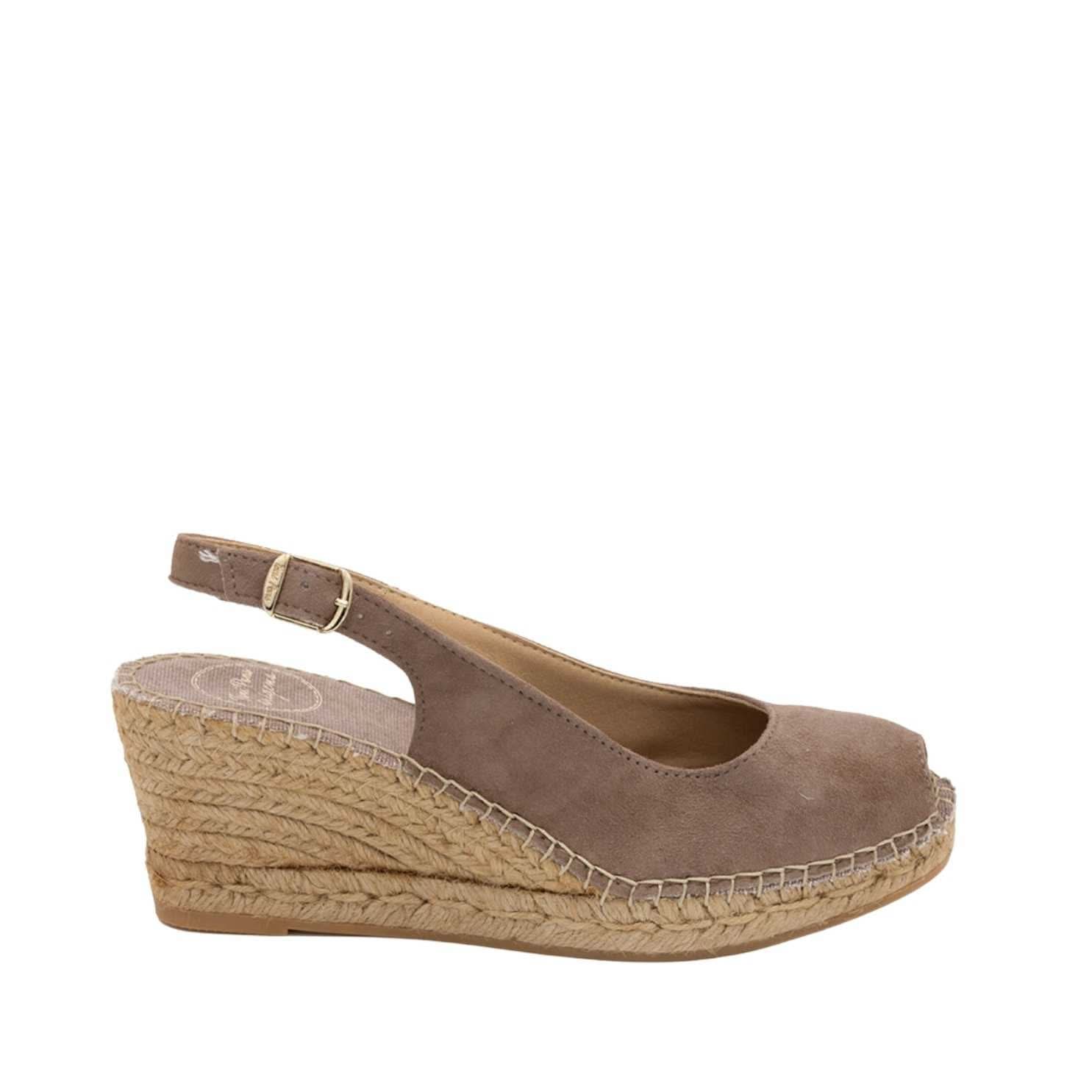 Women's Comfortable Suede Leather Wedge Espadrilles - Breathable Cushioned Sandals for Summer, Beach & Casual Outings