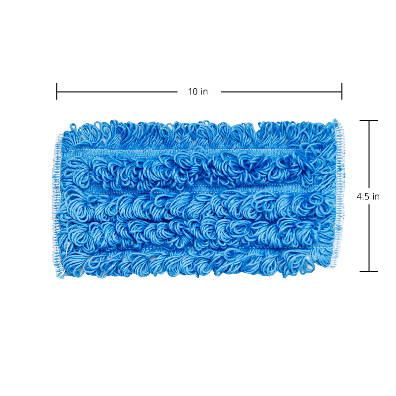 IPC Pulex Looped Cleano Pad - 10 Inch (25cm) Premium Blue Microfiber Cleaning Cloth for Cars, Windows, and Household Surfaces - Scratch-Free & Lint-Free Cleaning Tool