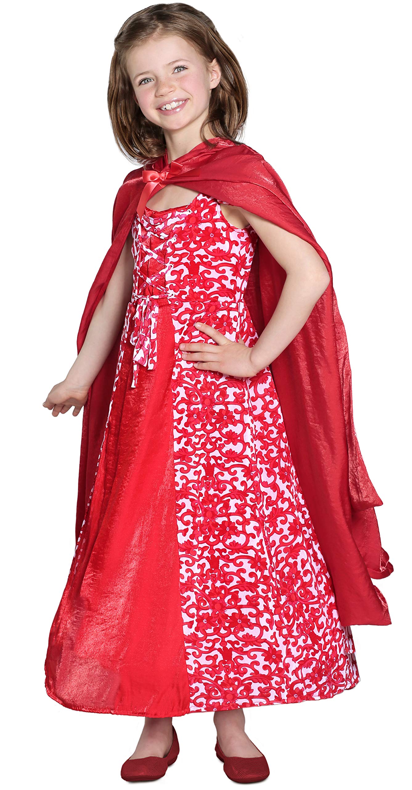 Little Red Riding Hood Costume for Kids - Classic Fairytale Dress for Halloween & Dress-Up Play | Perfect for Storytime, Themed Parties & Pretend Play