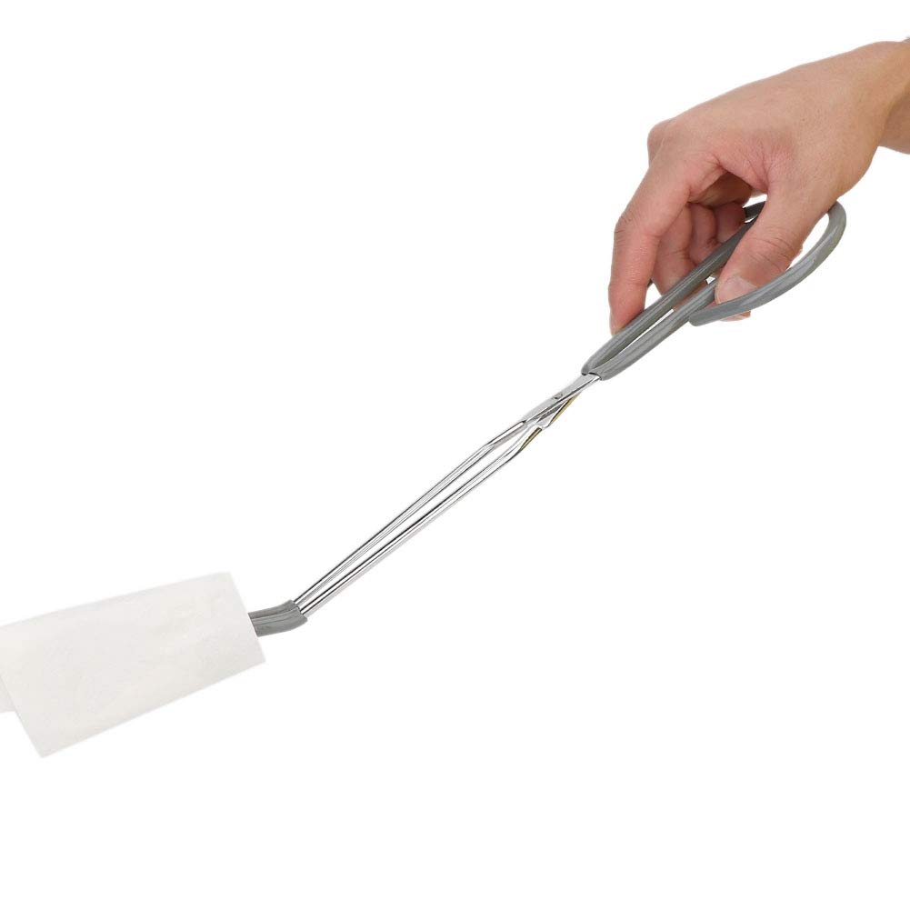 Long Handle Toilet Paper Tongs - Bathroom Wiping Aid with Lightweight Self-Wipe Assistance | Durable Paper Grabbing Clamp for Elderly & Disabled | Essential Hygiene Tool for Home & Hospital Use