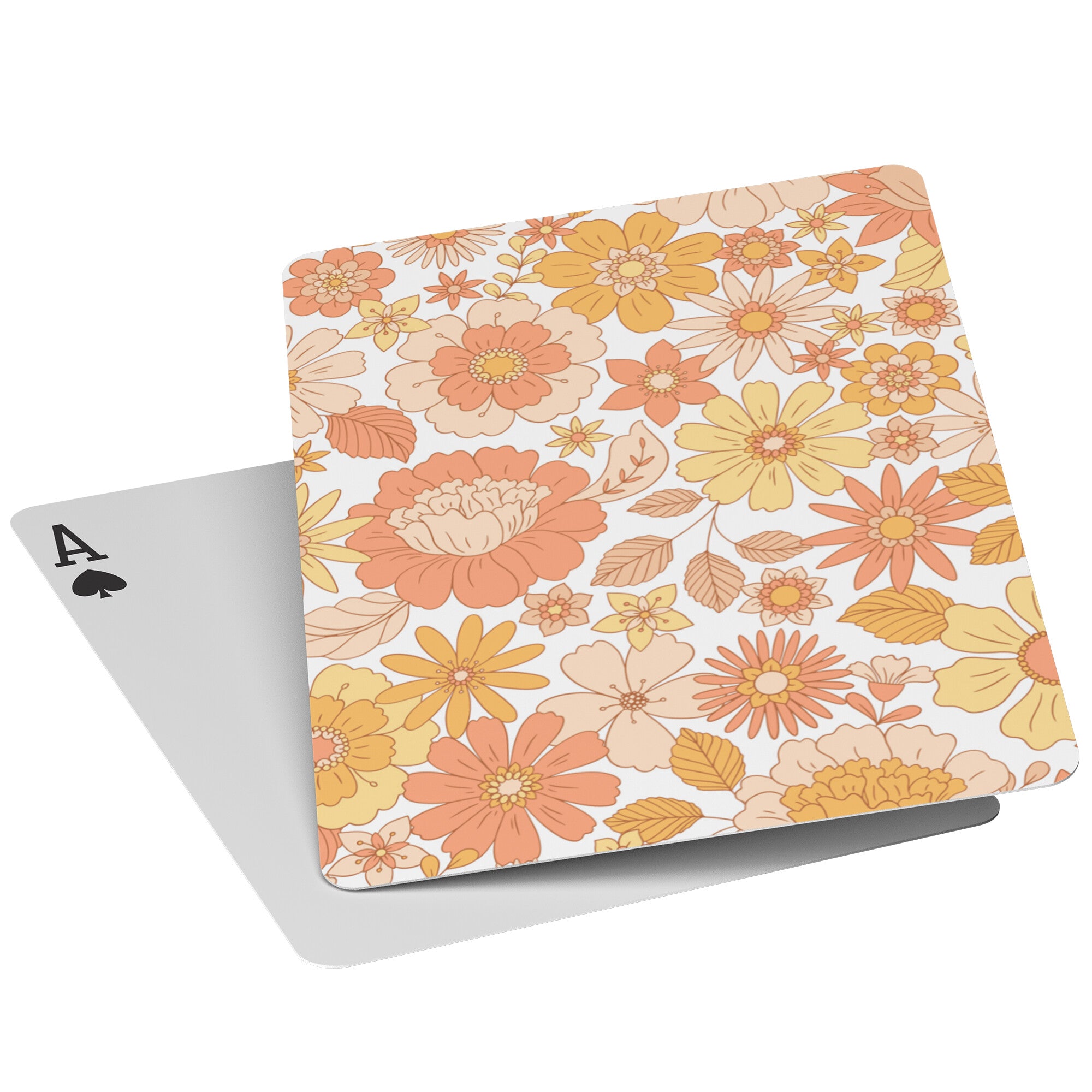 Floral Playing Cards - Elegant Full Deck with Clear Plastic Case, Perfect for Card Games, Gifts, and Collectors | Ideal for Poker Nights, Magic Tricks, and Family Game Evenings