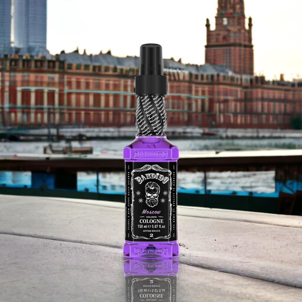 Bandido Aftershave Cologne for Men - Refreshing & Cooling Eau de Cologne with 70% Alcohol Content - 150ml Bottle - Perfect for Post-Shave Care & Daily Fragrance