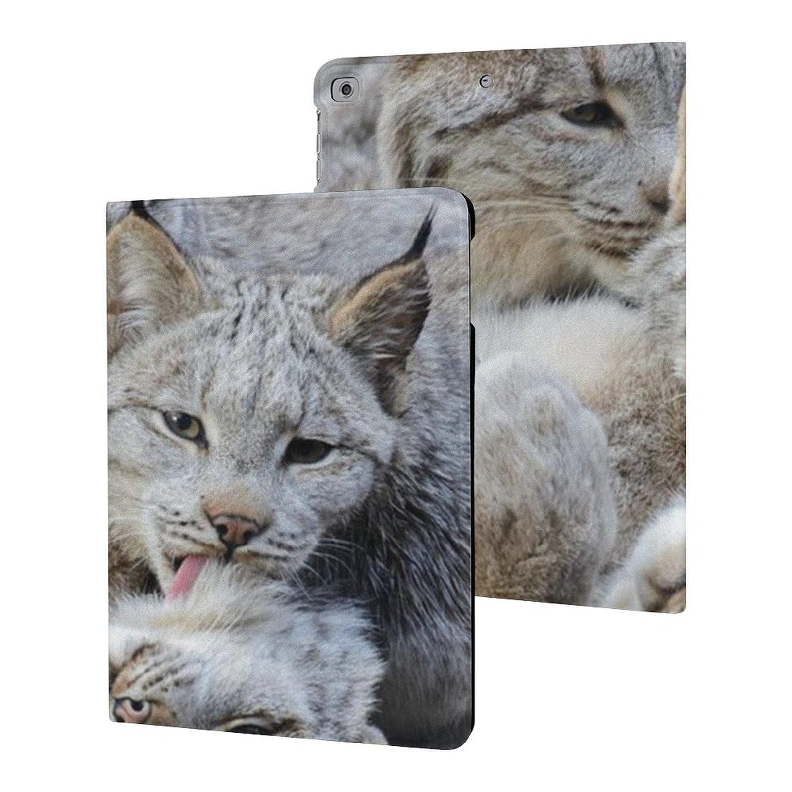 Canadian Lynx Clean Time Slim Shockproof Waterproof Case for iPad 2017/2018/Air 1/Air 2 (9.7 Inch) - Protective Cover with Stand | Perfect for Travel, Work & School Use