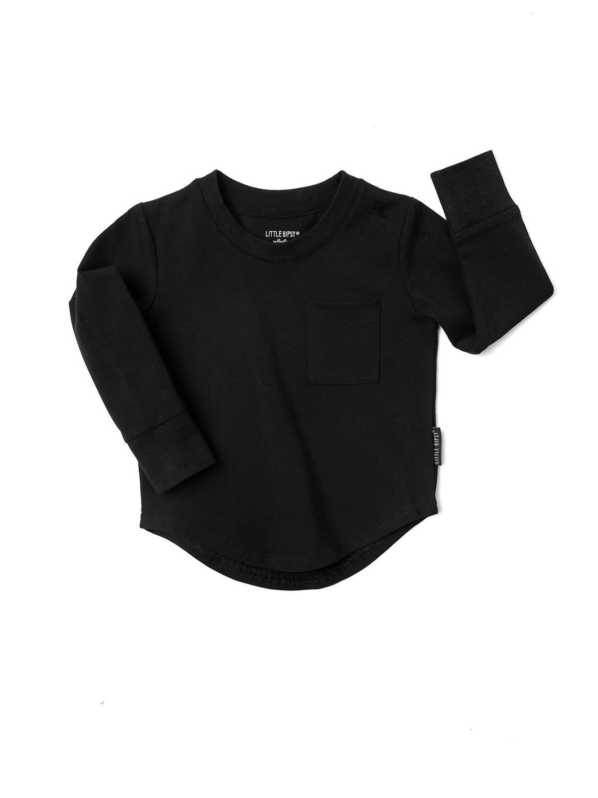 Men's Long Sleeve Pocket T-Shirt - Soft Cotton Casual Shirt for Everyday Wear (Black) | Perfect for Work, Travel & Outdoor Activities