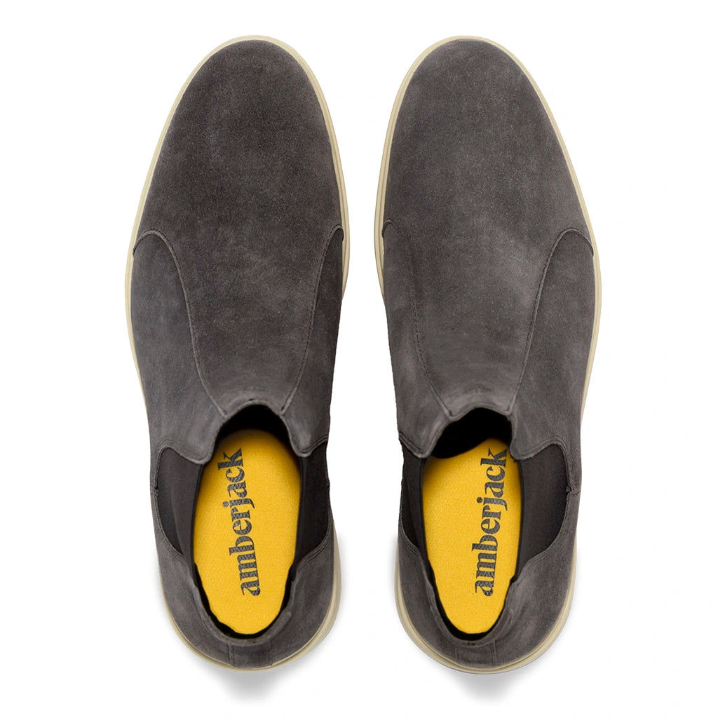 Premium Chelsea Boots for Men - Carbon Black Leather Ankle Boots | Waterproof & Comfortable | Perfect for Casual, Office & Outdoor Wear