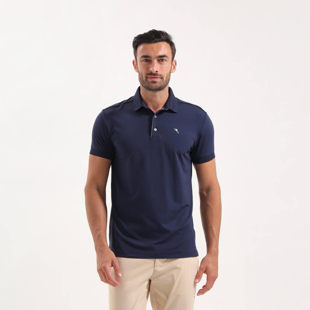Audience Light HD Jersey Sunblock Polo Shirt - UPF 50+ UV Protection, Breathable & Quick-Dry for Men - Perfect for Golf, Tennis & Outdoor Activities