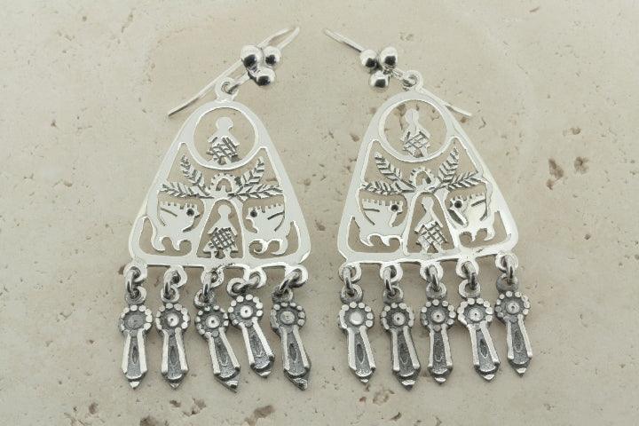 Tree of Life Chandelier Earrings for Women - Elegant Bohemian Dangle Drop Earrings for Wedding, Party & Everyday Wear