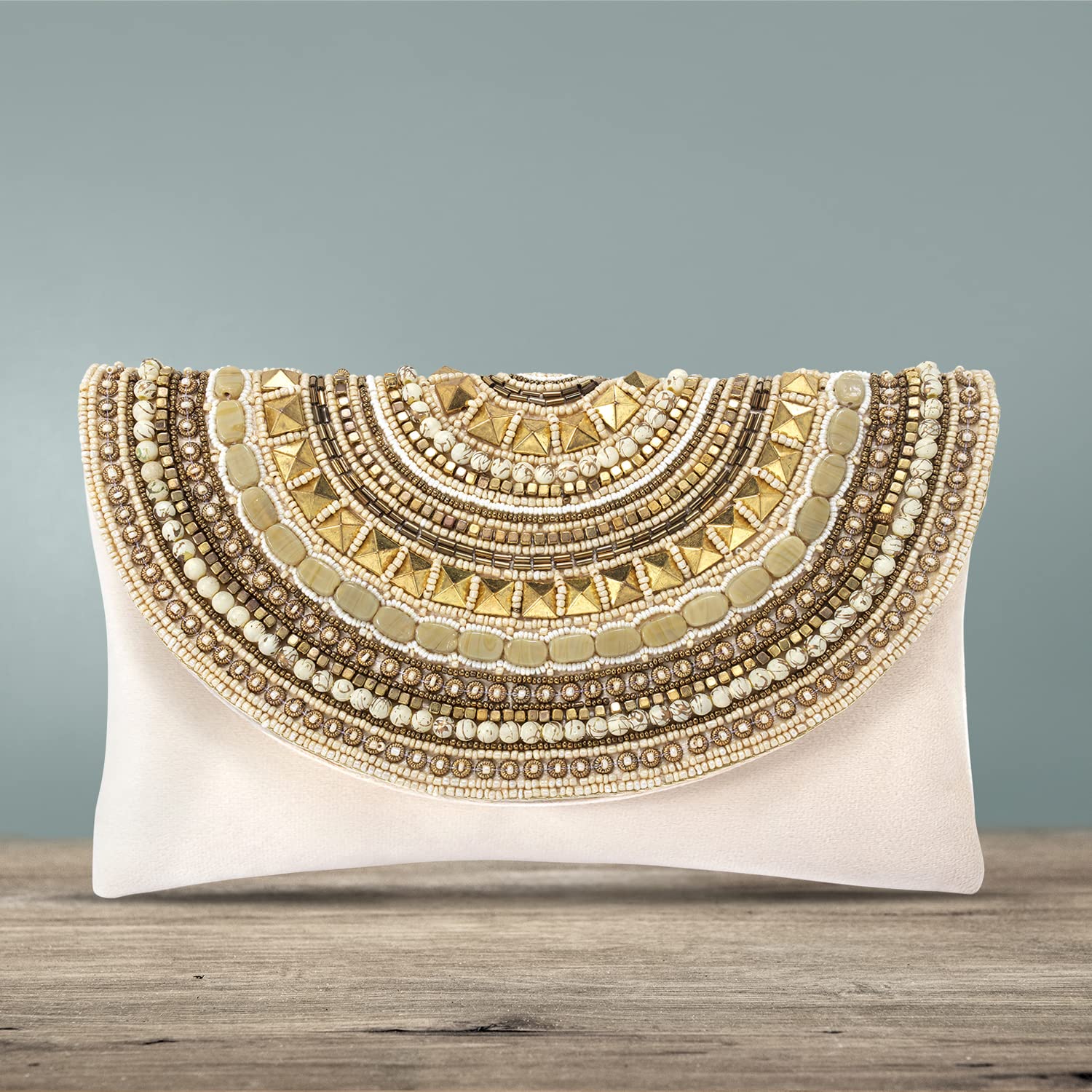 Handmade Indian Clutch Purse for Women - Elegant Wedding Evening Bag, Bridal Party Clutch Gift - Perfect for Weddings, Parties & Special Occasions