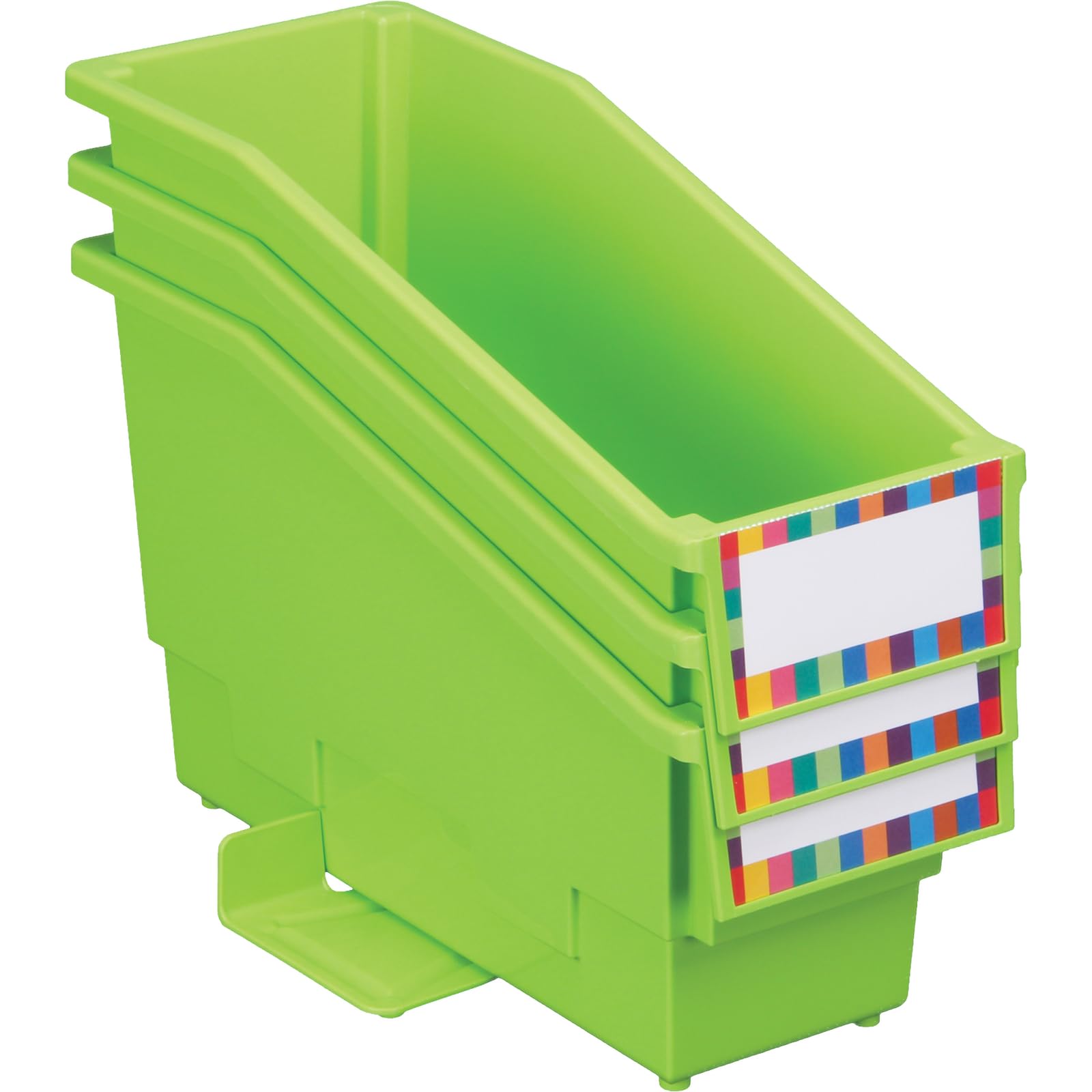 Non-Tip Book and Binder Holders with Stabilizer Wings - 5.5